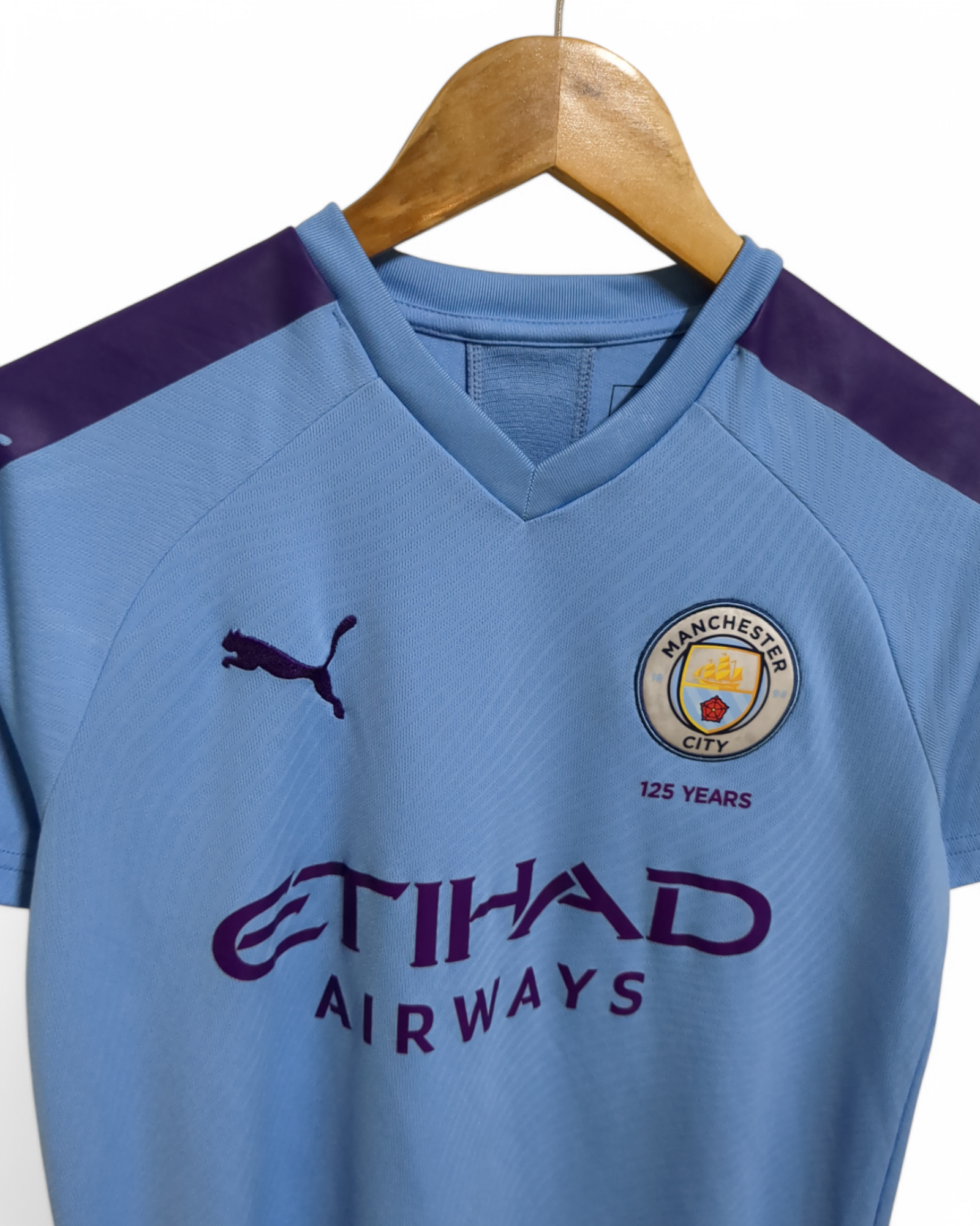 2019-20 Puma Manchester City Home Shirt #21 Silva - (S)