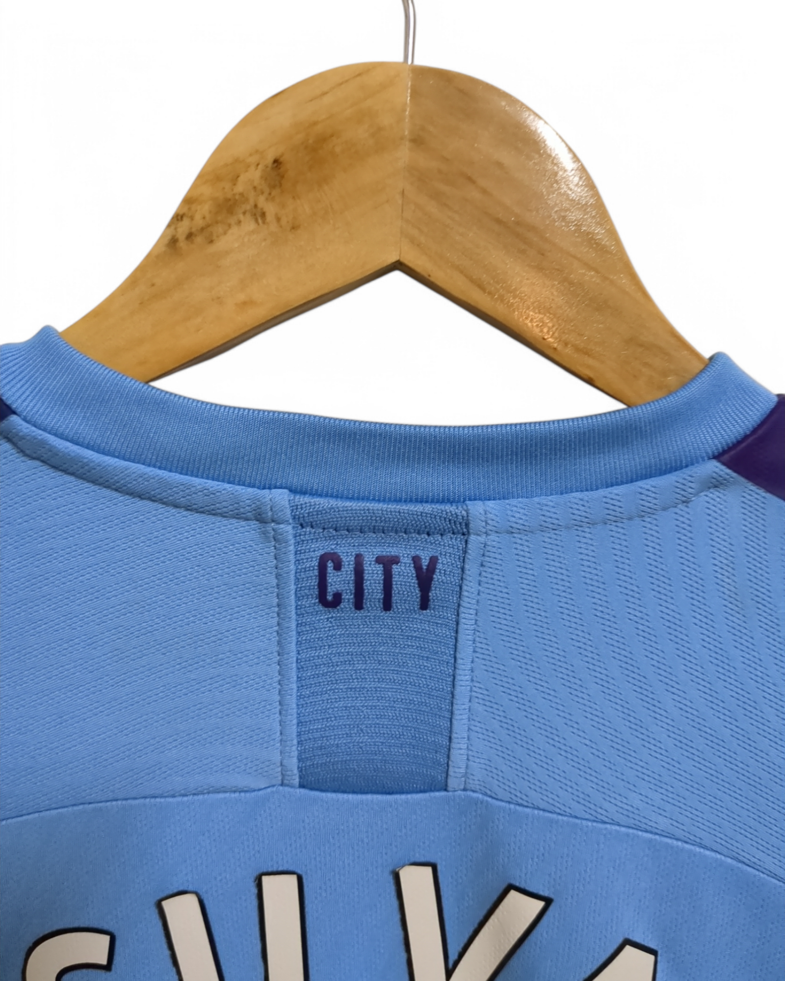2019-20 Puma Manchester City Home Shirt #21 Silva - (S)