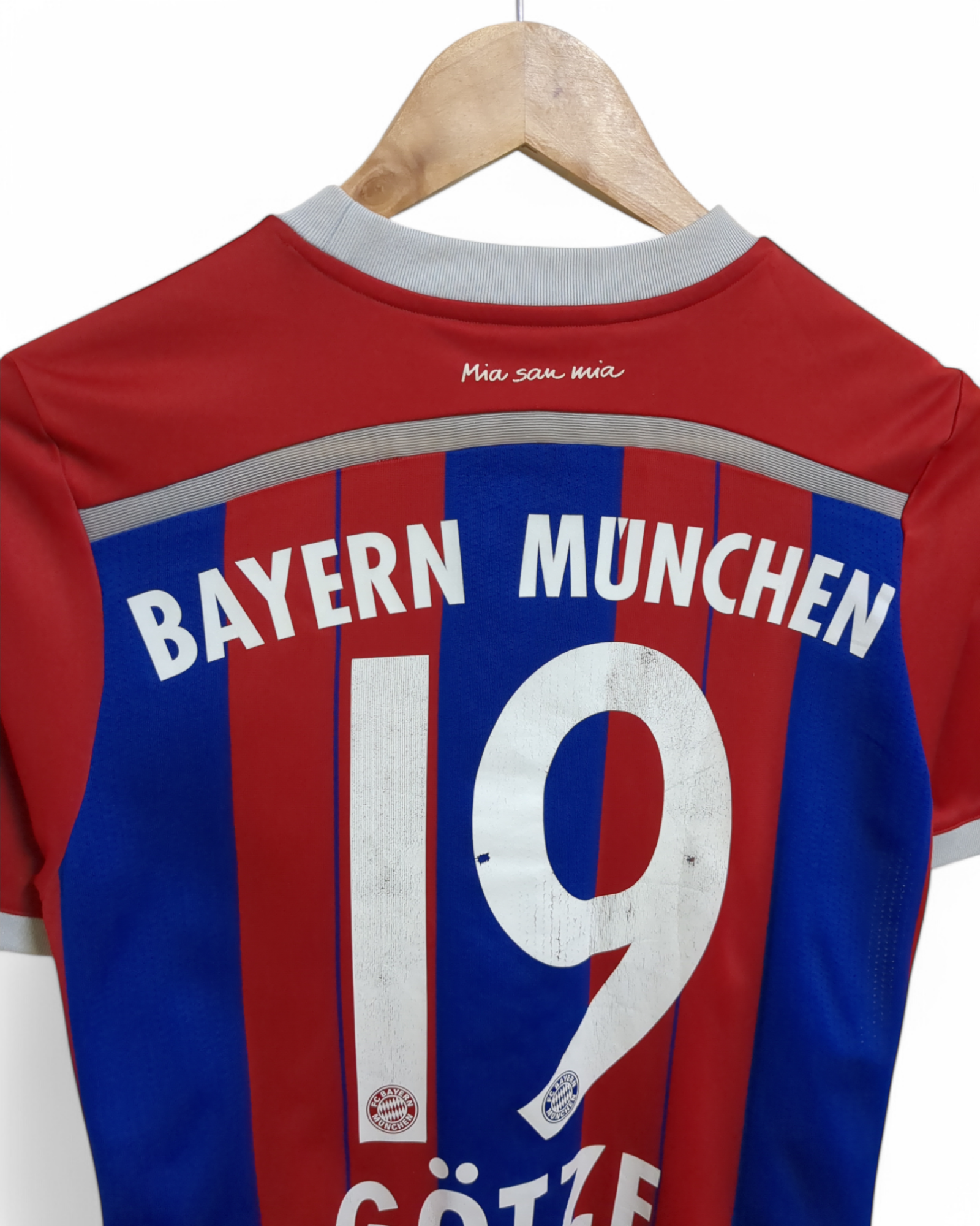 2014-15 Adidas Bayern Munich Home Shirt #19 Gotze - (S)
