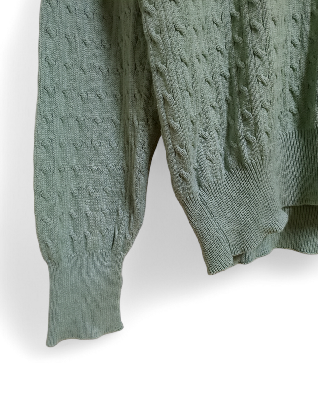 Ralph Lauren 00s Polo Golf Cable Knit 1/4 Sweater - (L)