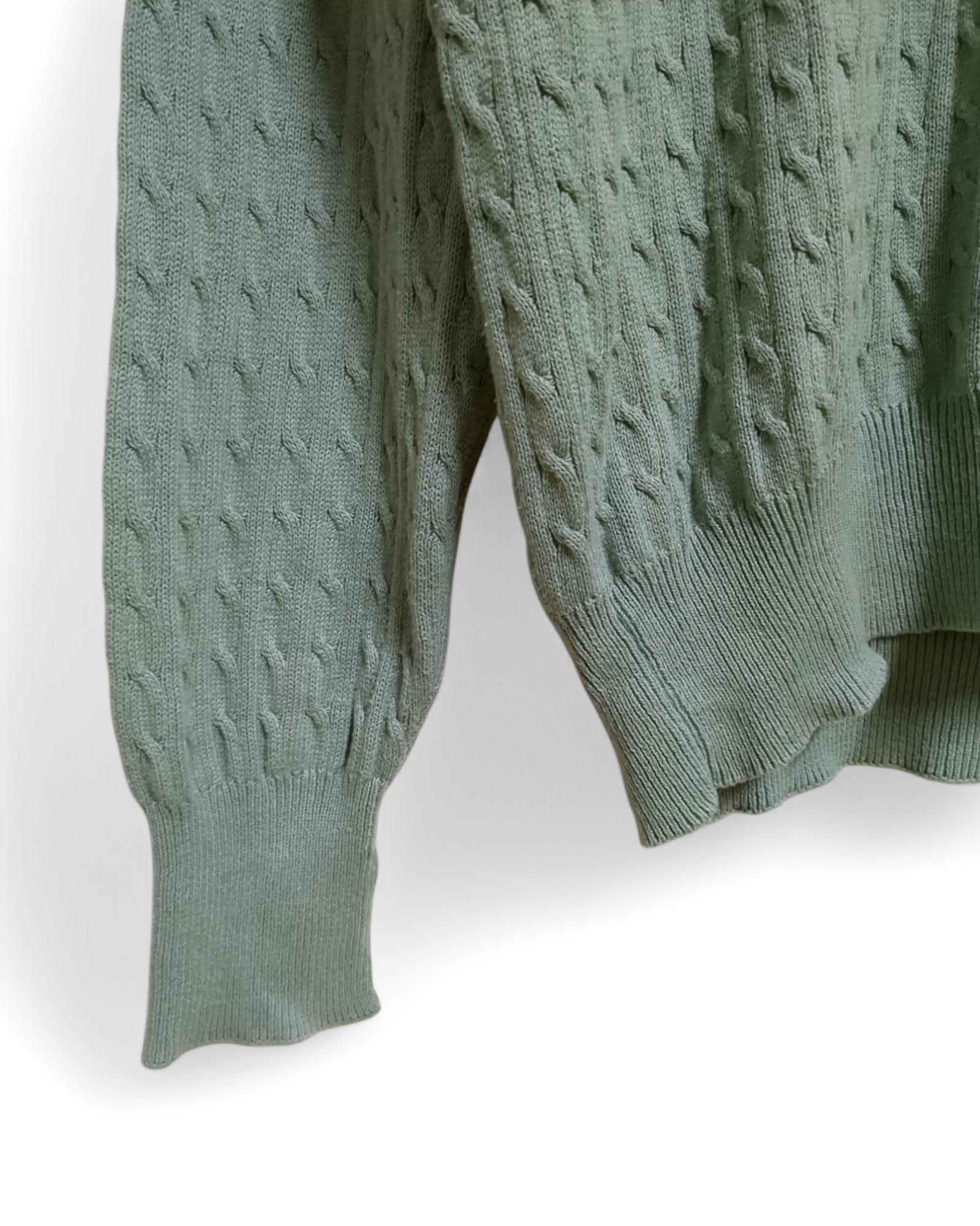 Ralph Lauren 00s Polo Golf Cable Knit 1/4 Sweater - (L)