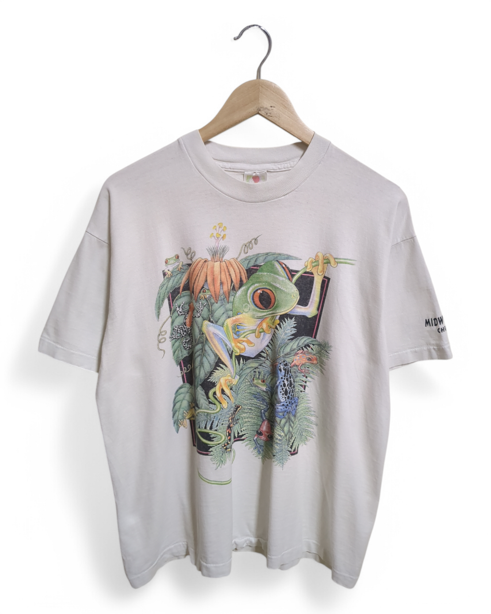 Fruit Of The Loom 1996 Frog Midway Airboats Single Stitch Tee - (L)