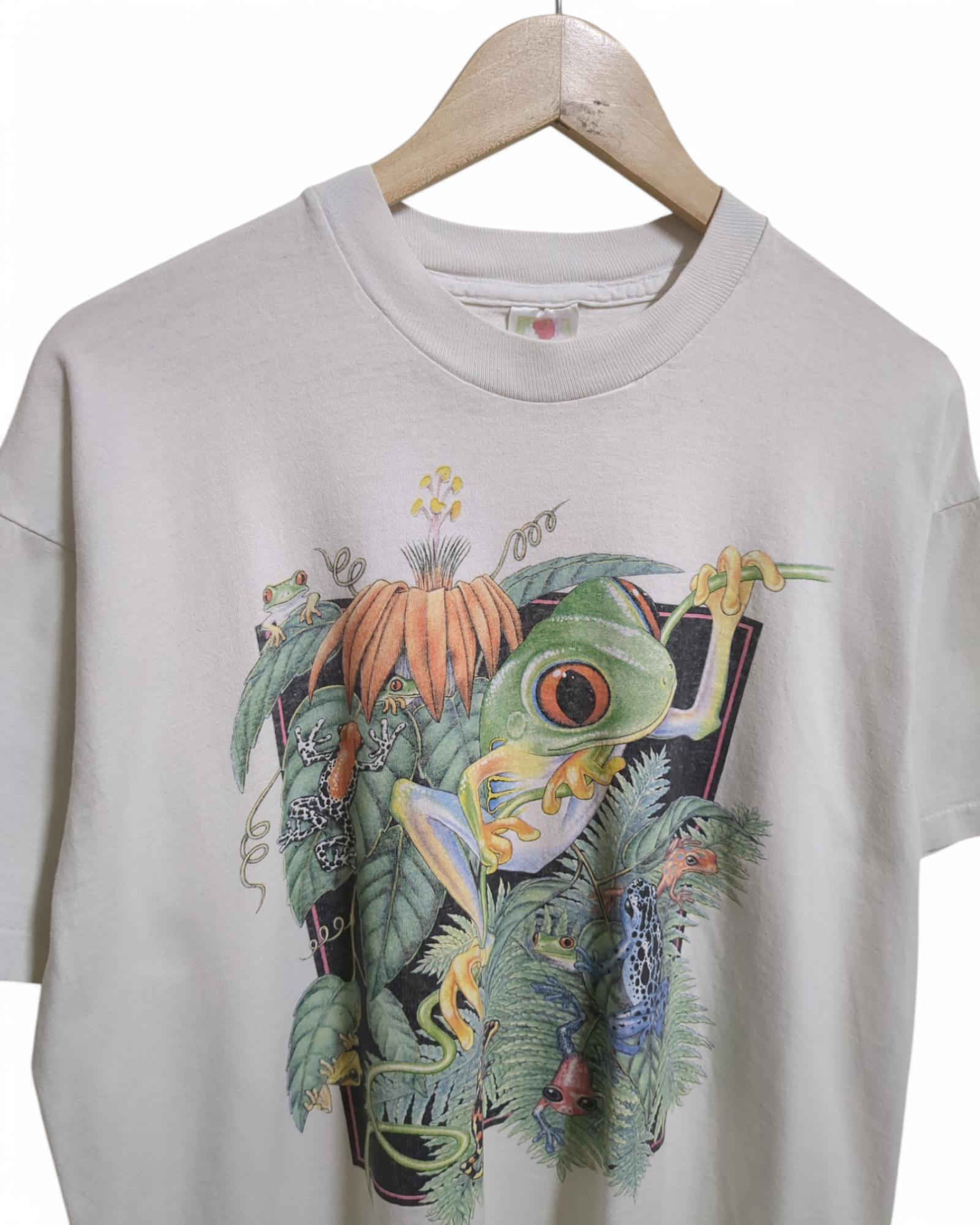 Fruit Of The Loom 1996 Frog Midway Airboats Single Stitch Tee - (L)