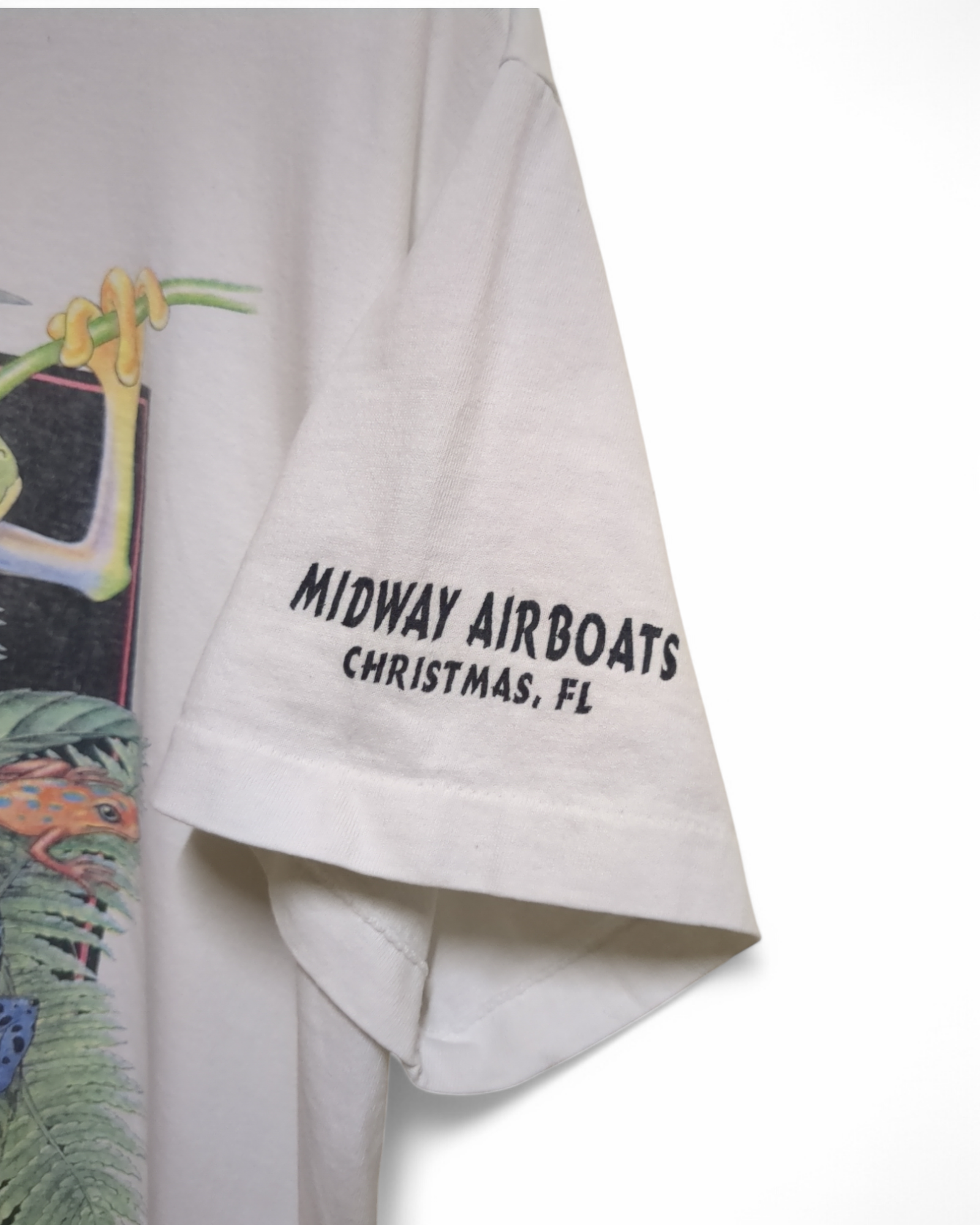 Fruit Of The Loom 1996 Frog Midway Airboats Single Stitch Tee - (L)