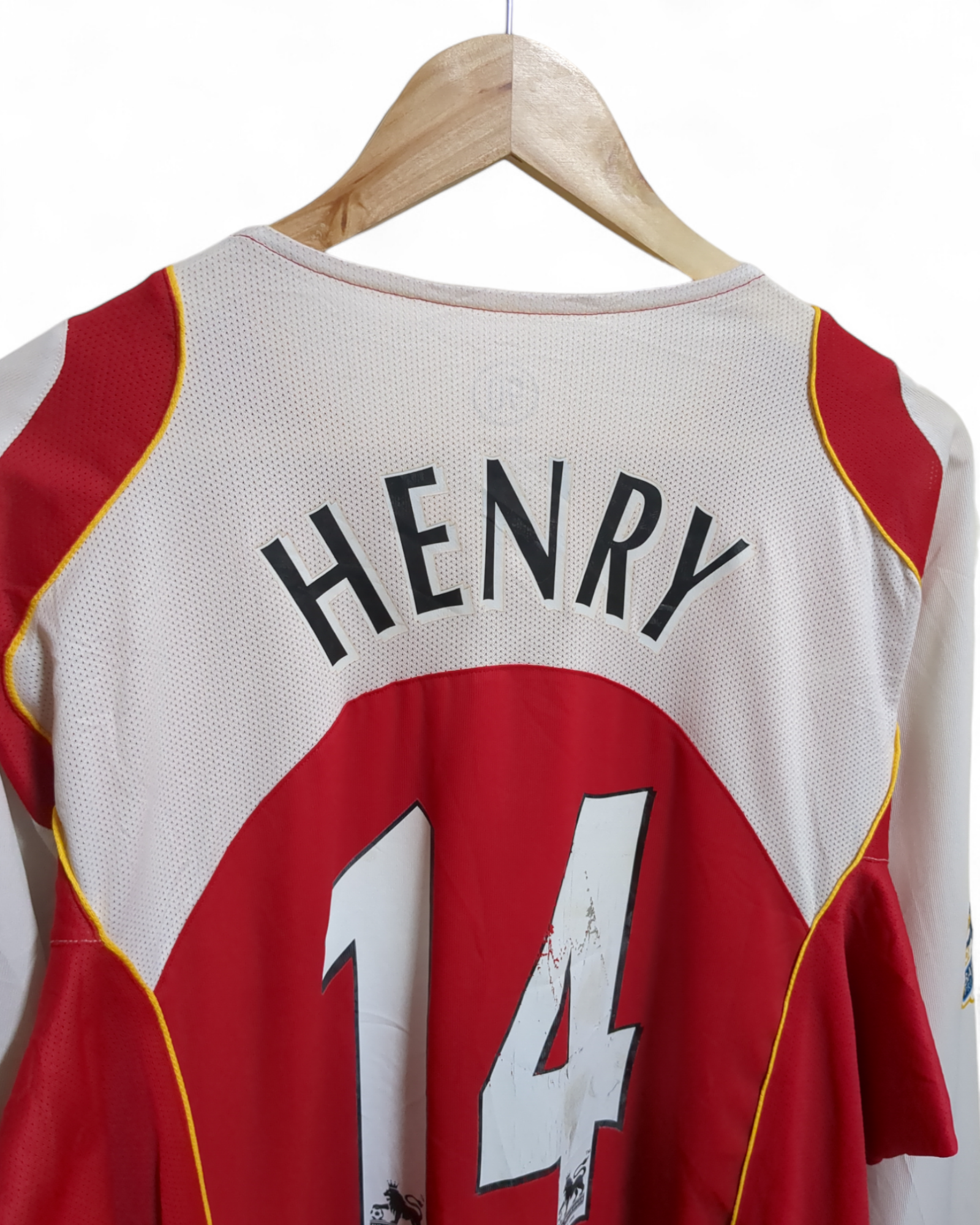 2004-05 Nike Arsenal Champions Home L/S Shirt #14 Henry  - (XL)