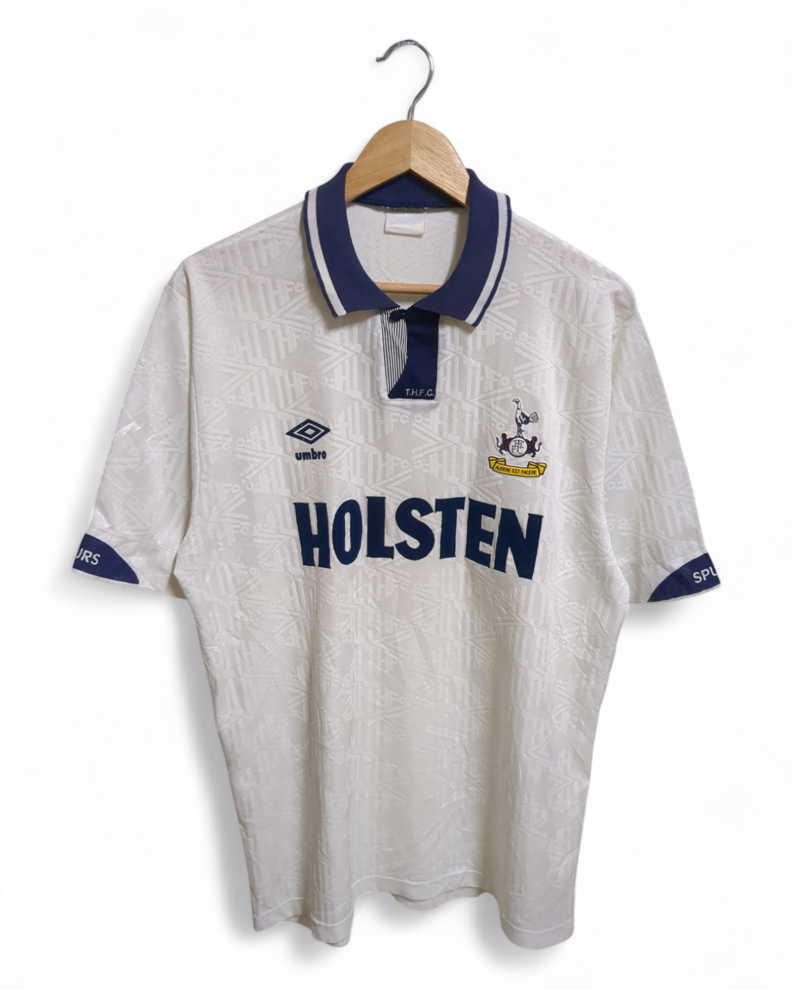 1991-92 Umbro Tottenham Hotspur Home Shirt - (L)