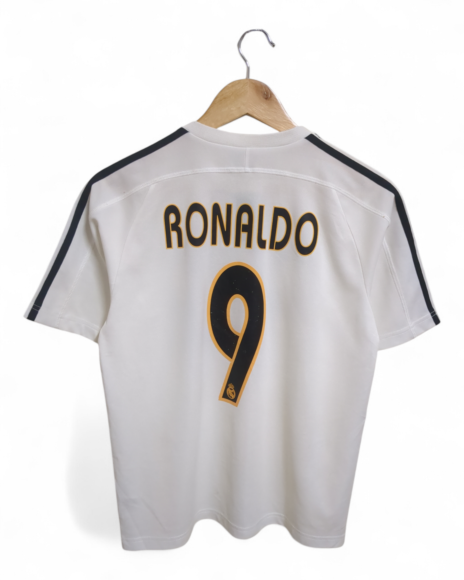 2003-04 Adidas Real Madrid Home Shirt #9 Ronaldo - (S)