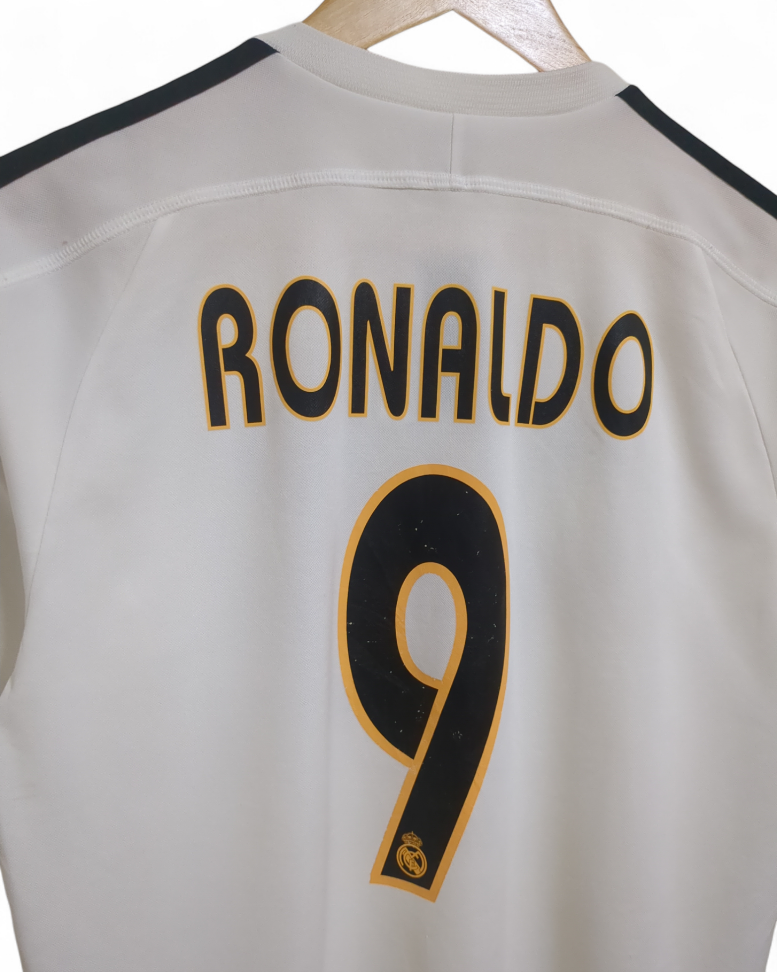 2003-04 Adidas Real Madrid Home Shirt #9 Ronaldo - (S)