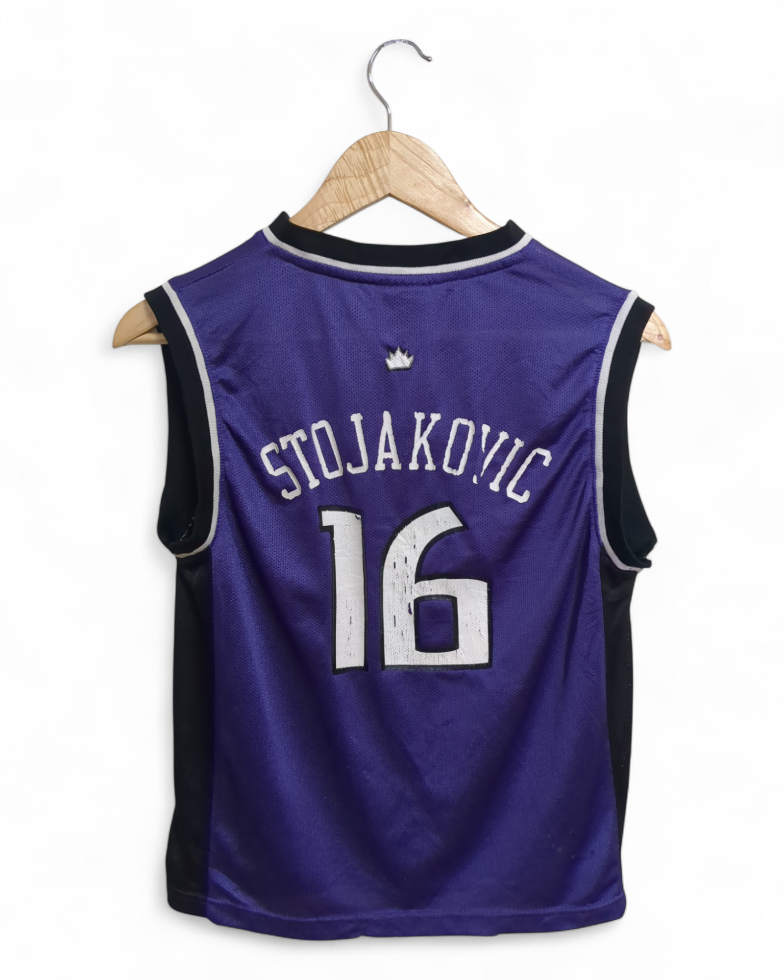 2002-06 Reebok Sacramento Kings #16 Stojakovic Away Jersey - (S)