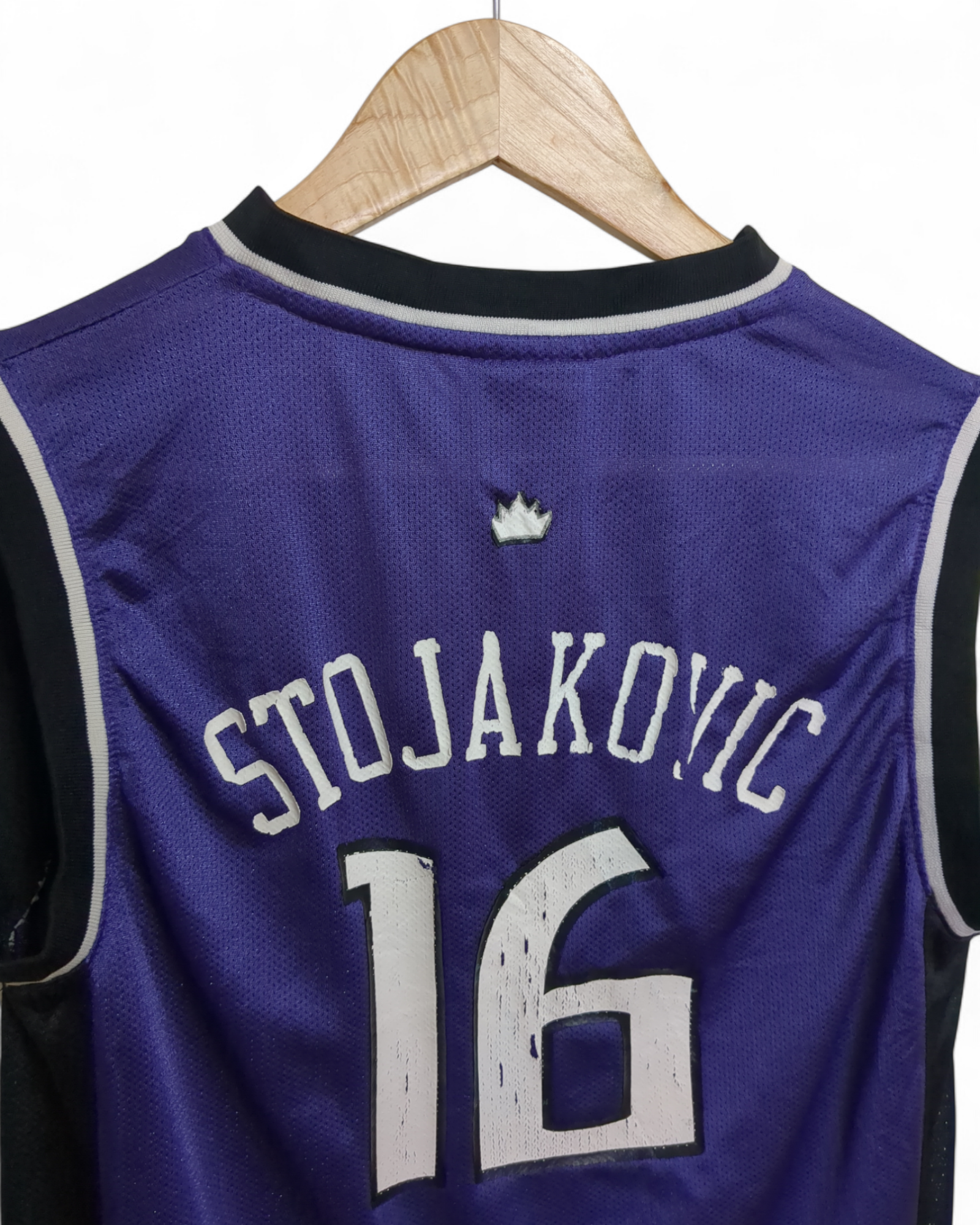 2002-06 Reebok Sacramento Kings #16 Stojakovic Away Jersey - (S)