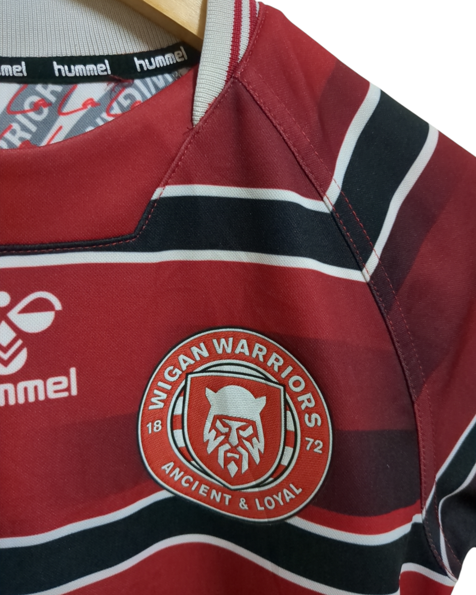 2021 Hummel Wigan Warriors Rugby Home Shirt - (XS)