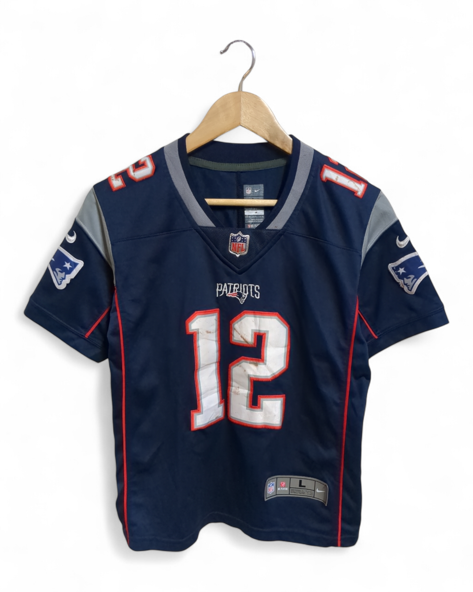 2015 Nike New England Patriots #12 Tom Brady Home Jersey - (S)