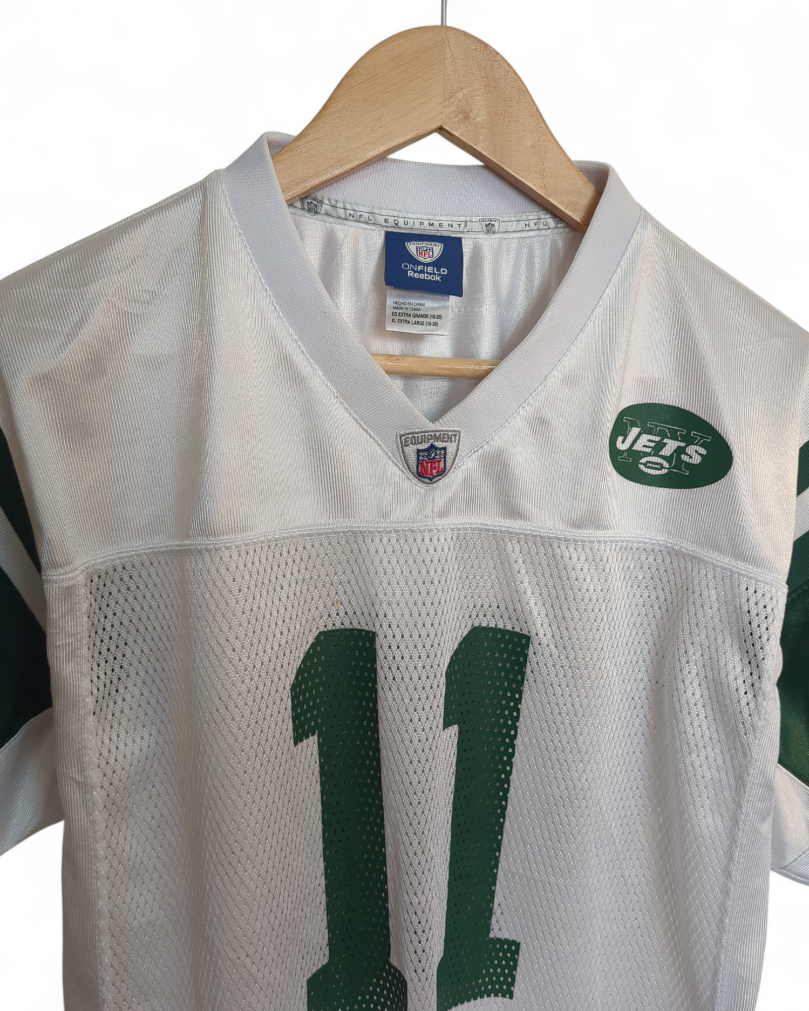 2008-11 Reebok New York Jets #11 Kellen Clemens Away Jersey - (M)