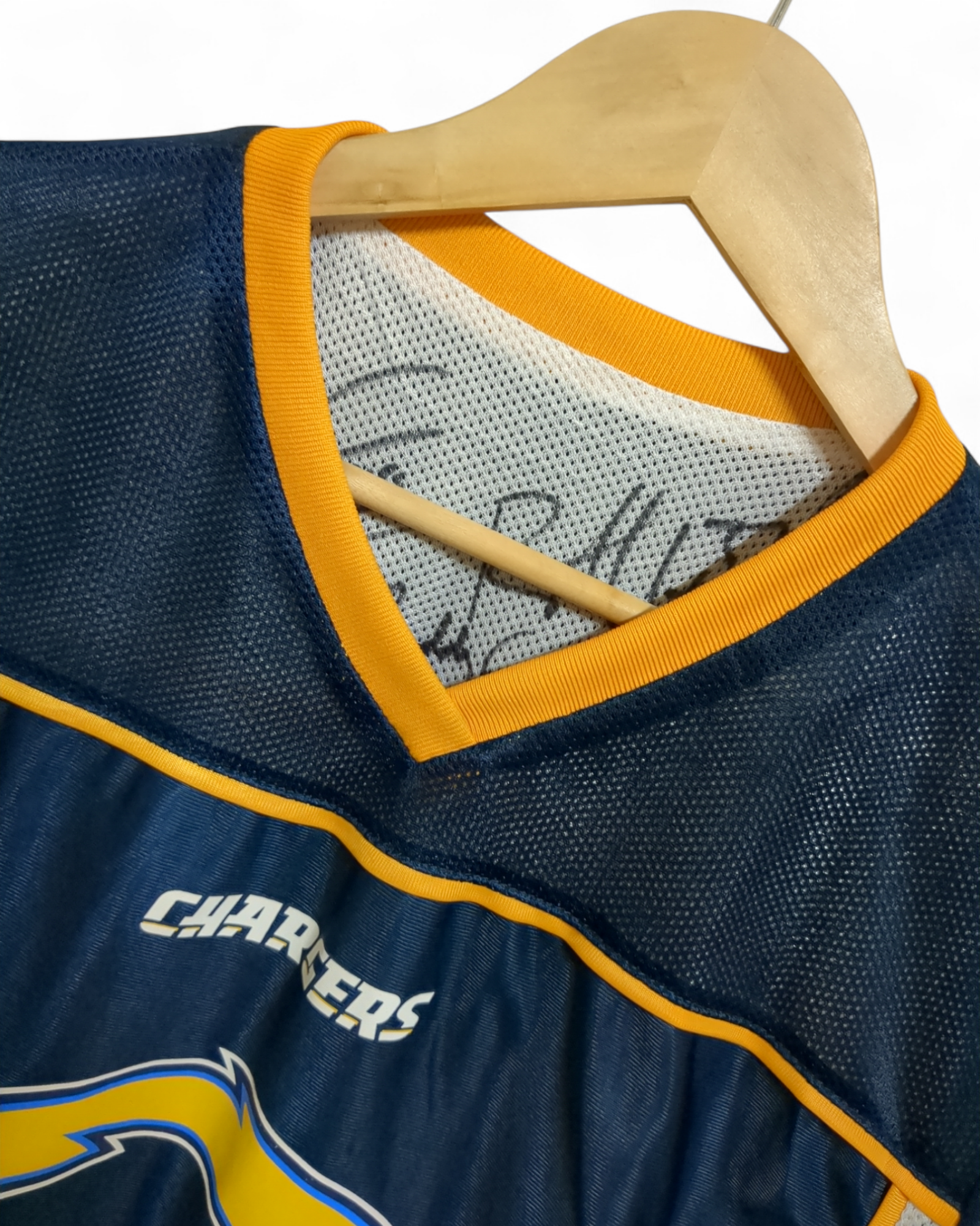 NFL Los Angeles Chargers Reversible Flag Signed Jersey - (M)
