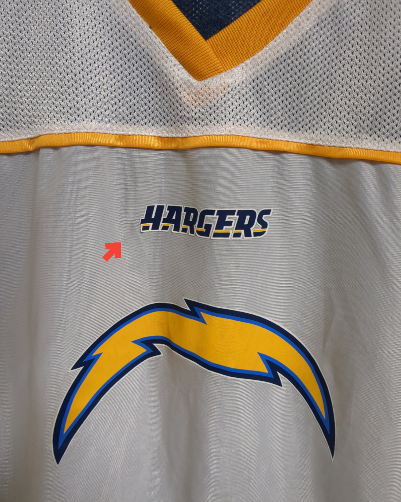 NFL Los Angeles Chargers Reversible Flag Signed Jersey - (M)