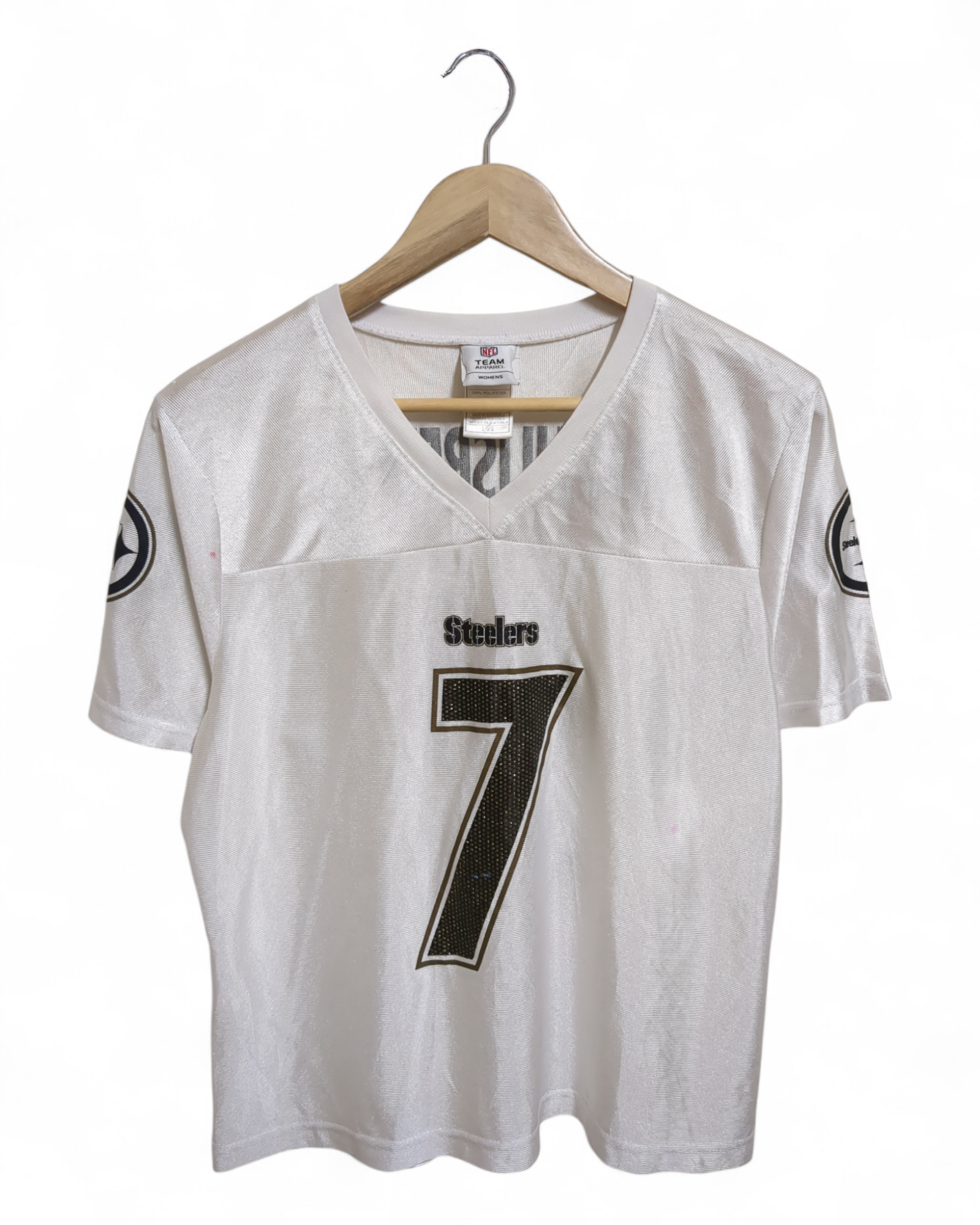 NFL Team Apparel 00s Pittsburgh Steelers #7 Roethkisberger Merchandise Jersey - (M)