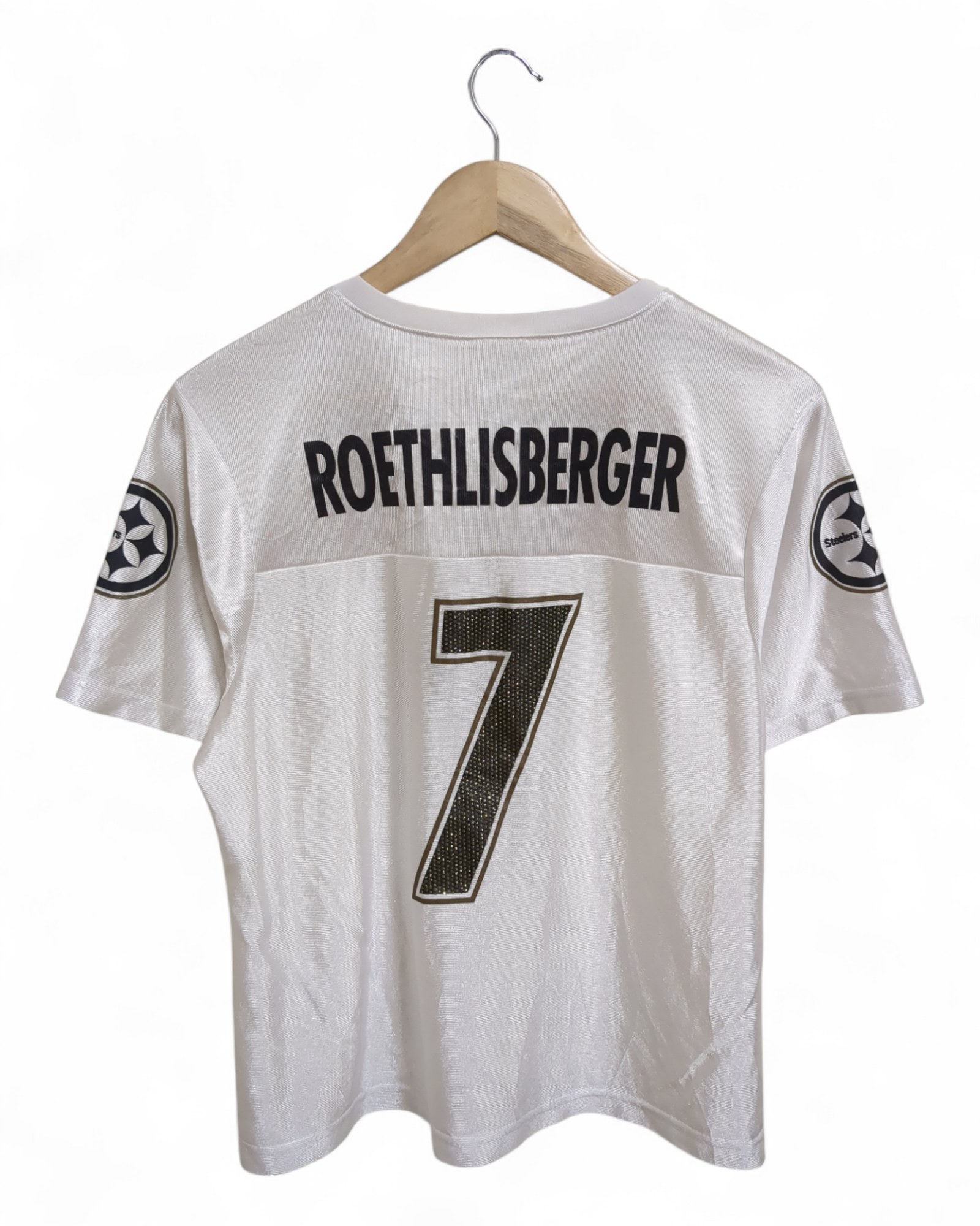 NFL Team Apparel 00s Pittsburgh Steelers #7 Roethkisberger Merchandise Jersey - (M)