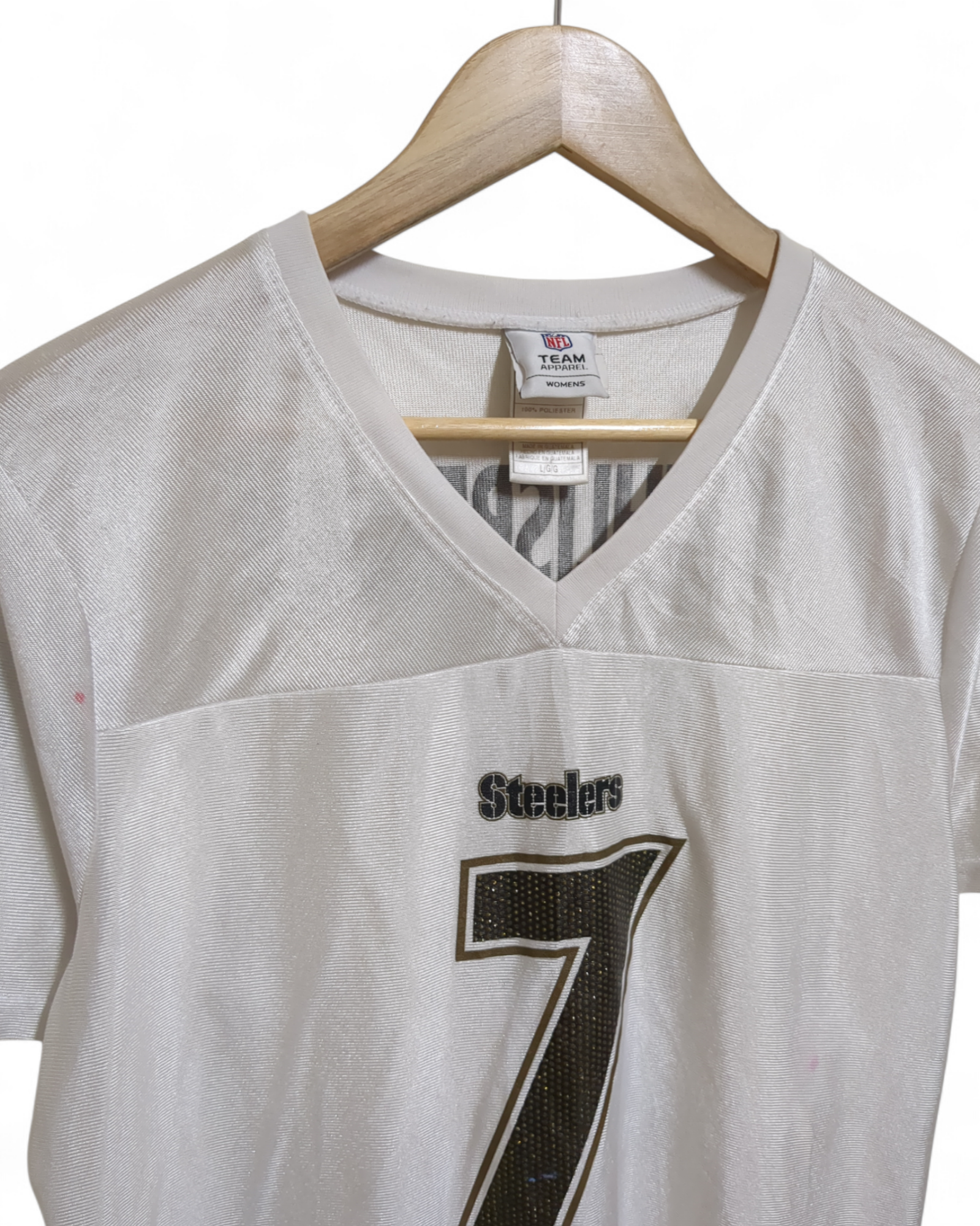 NFL Team Apparel 00s Pittsburgh Steelers #7 Roethkisberger Merchandise Jersey - (M)