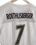 NFL Team Apparel 00s Pittsburgh Steelers #7 Roethkisberger Merchandise Jersey - (M)