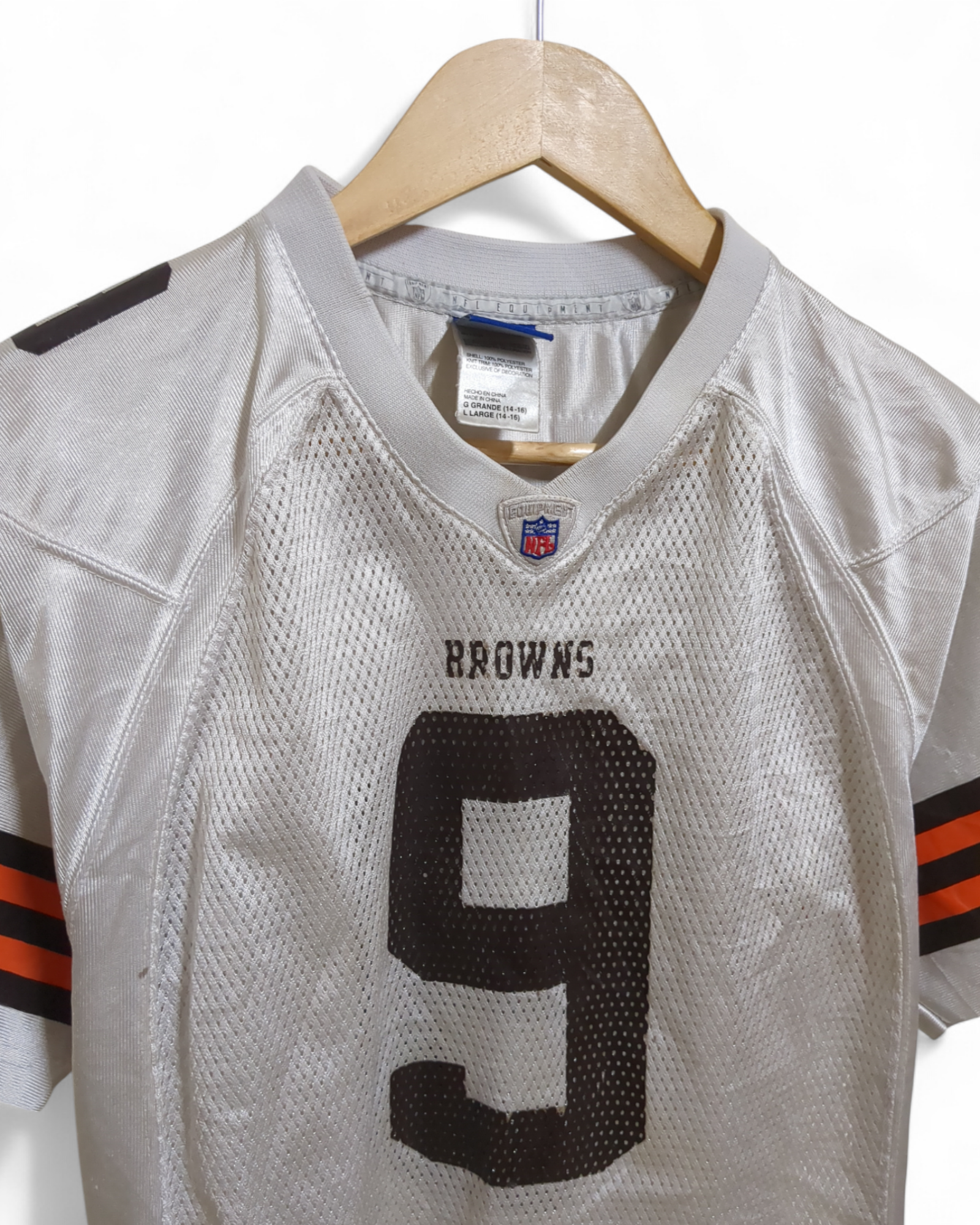 2005-06 Reebok Cleveland Browns #9 Charlie Frye Away Jersey - (S)