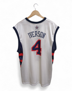 2004 Reebok USA #4 Iverson Home Jersey - (XL)