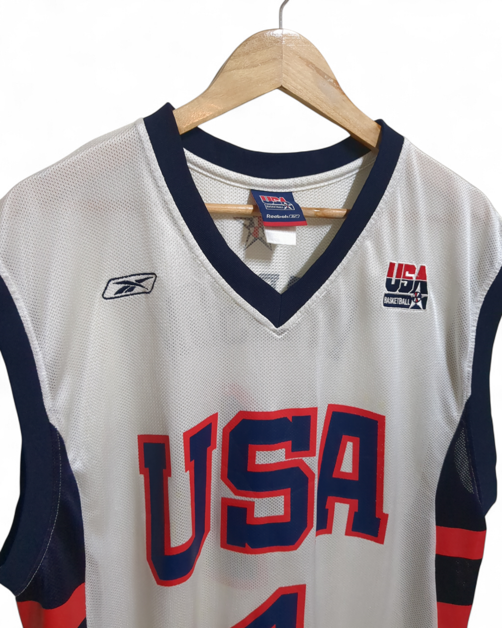 2004 Reebok USA #4 Iverson Home Jersey - (XL)
