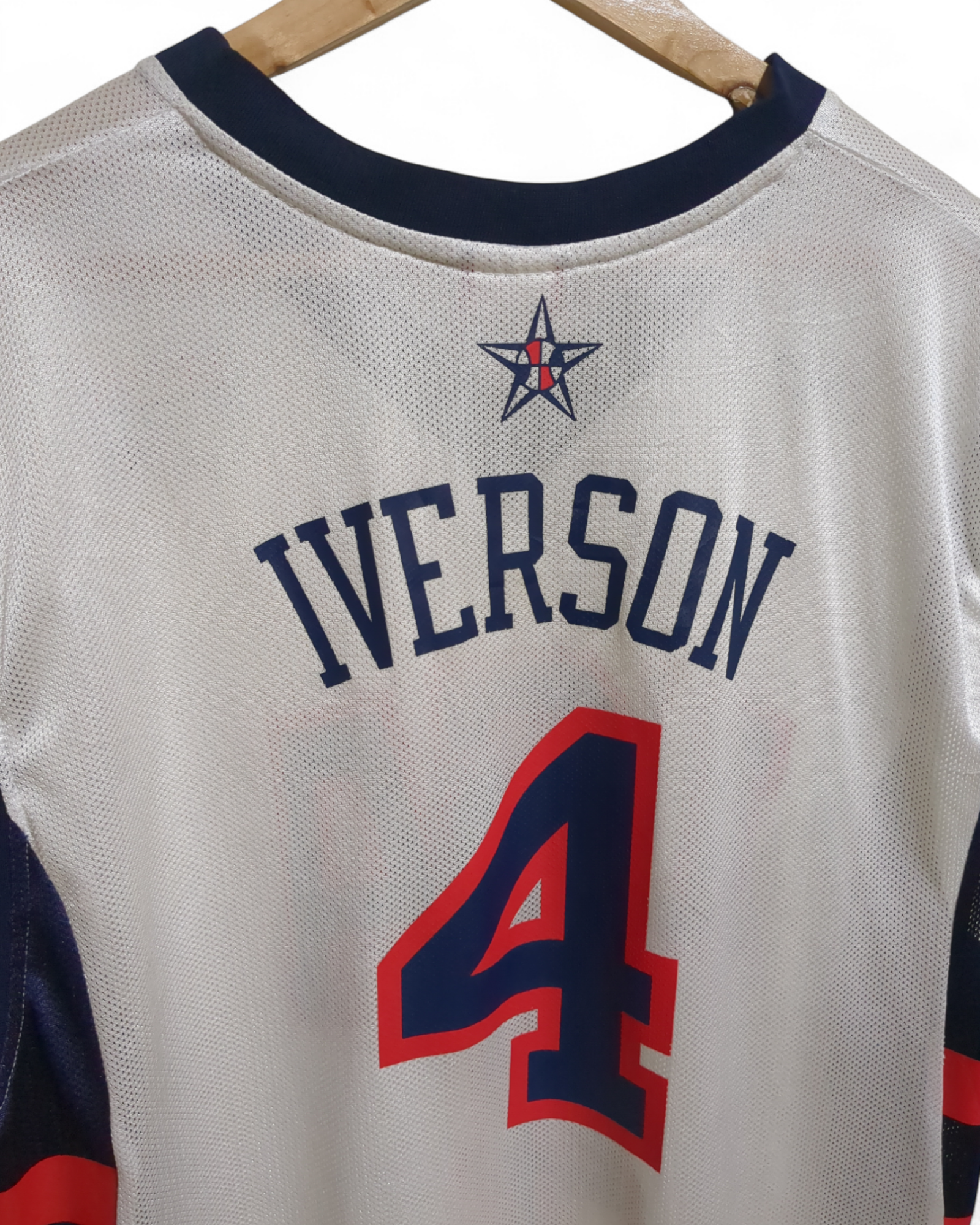 2004 Reebok USA #4 Iverson Home Jersey - (XL)