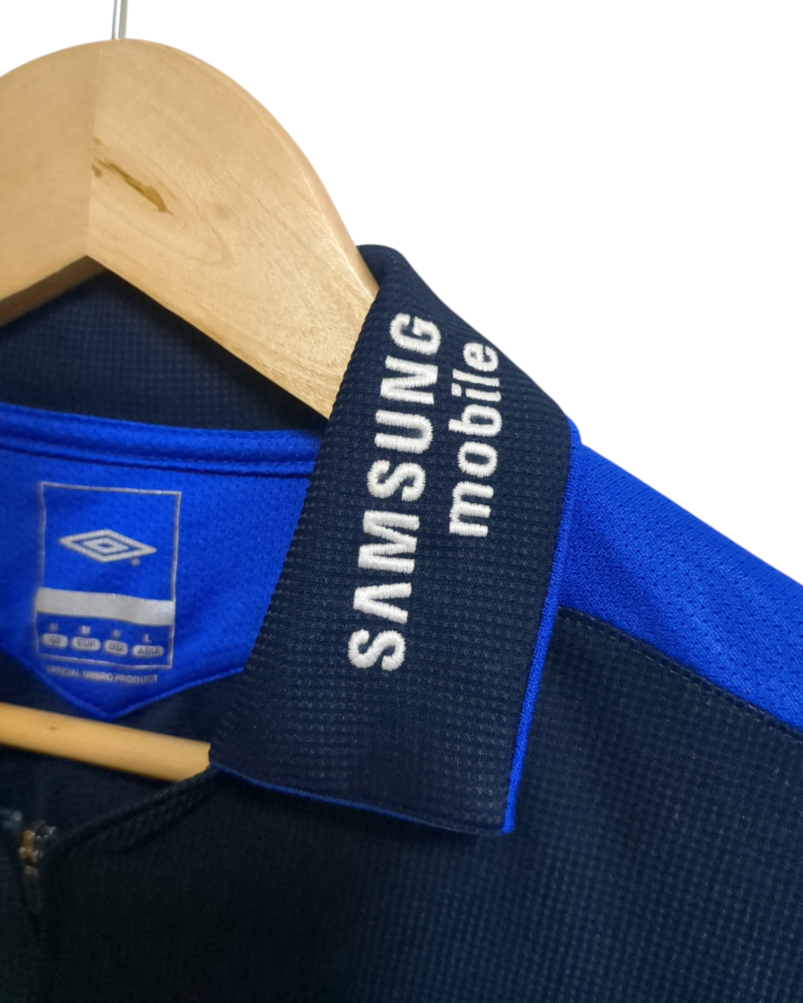 2005-06 Umbro Chelsea 1/4 Zip Polo Shirt - (M)