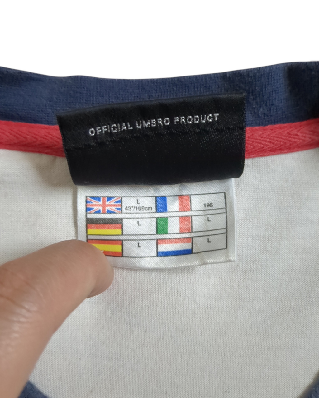 1999-01 Umbro England Cotton Tee - (L)