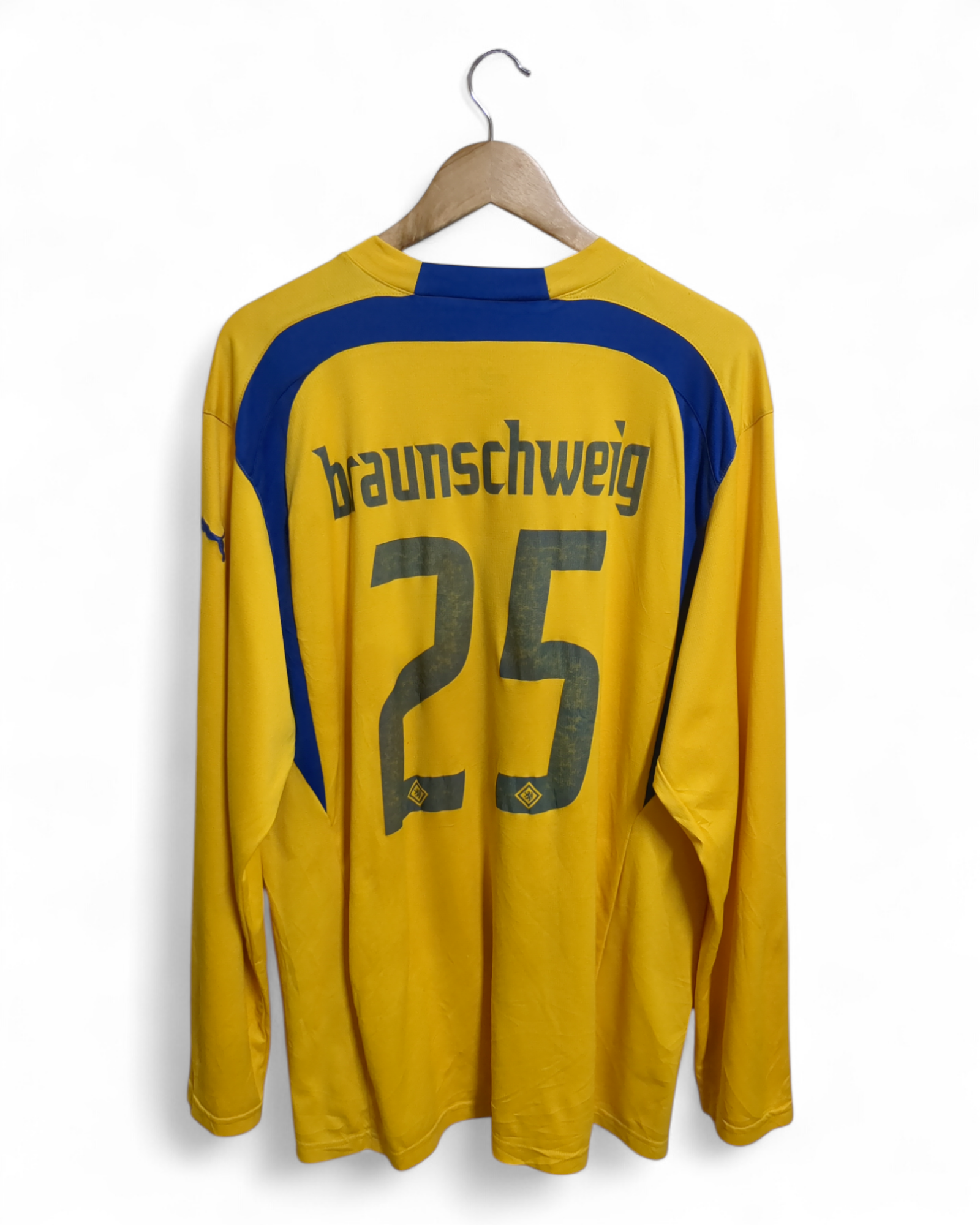 2007-08 Puma Eintracht Braunschweig Home L/S Shirt #25 - (XL)