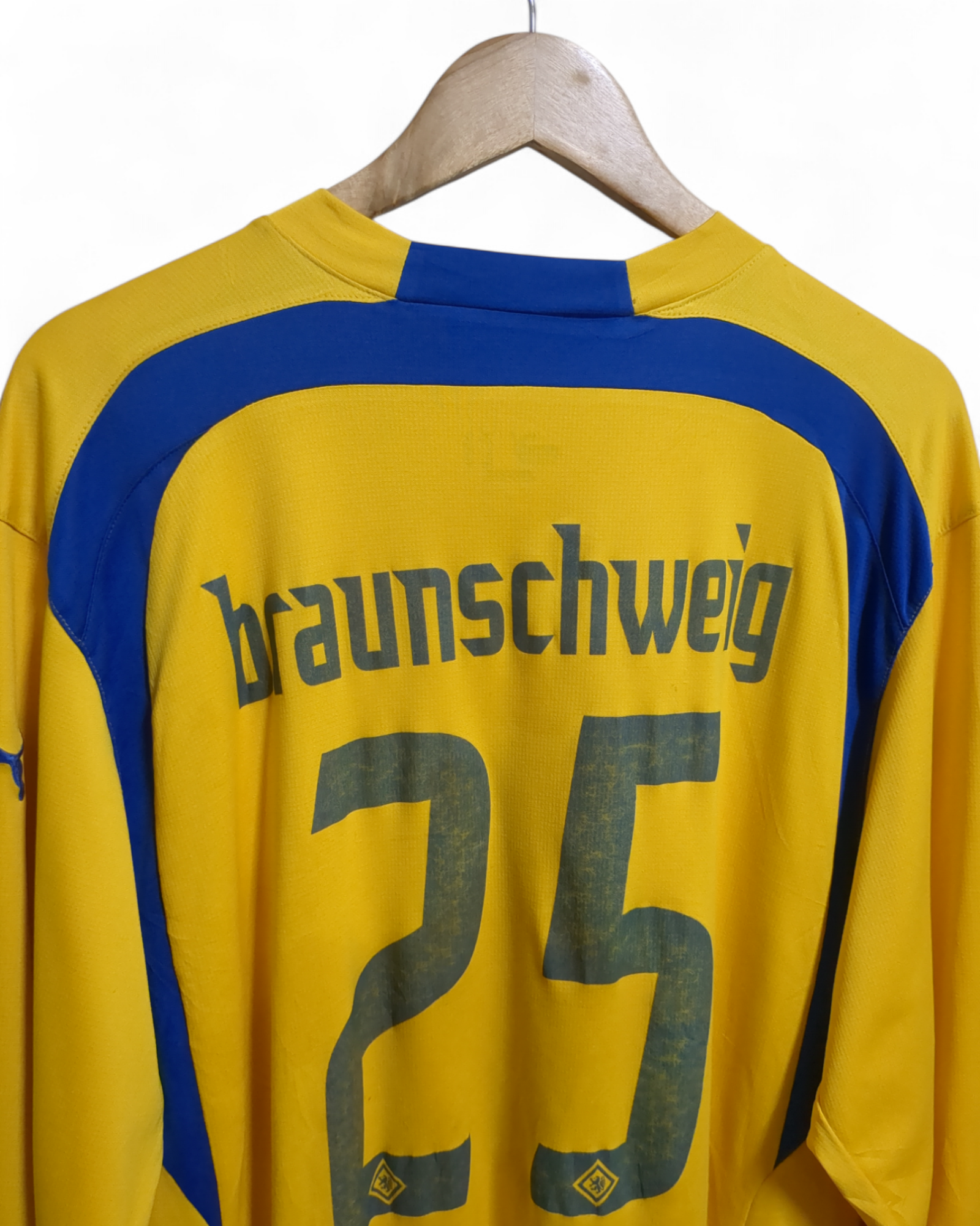 2007-08 Puma Eintracht Braunschweig Home L/S Shirt #25 - (XL)
