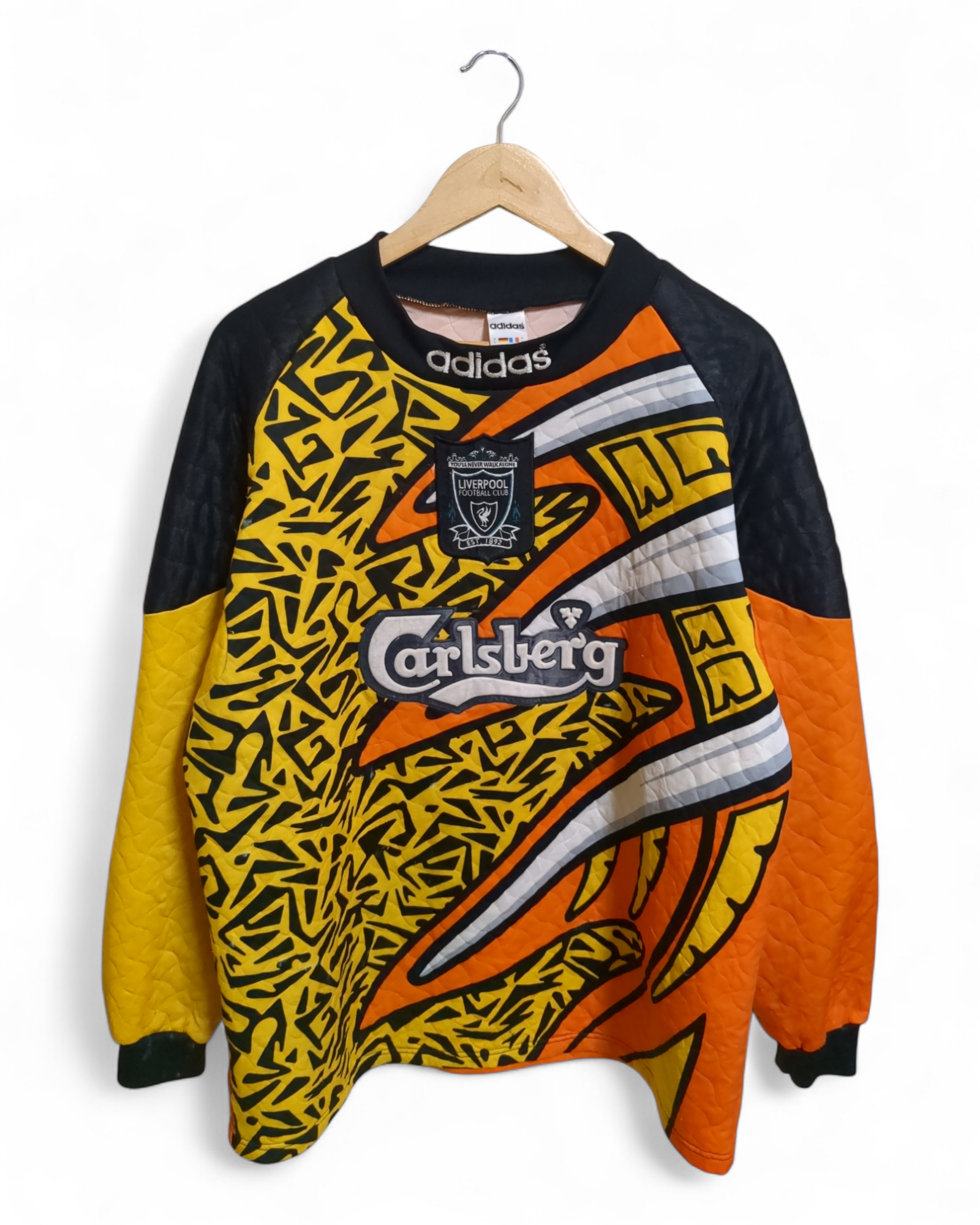 1995-96 Adidas Liverpool Goalkeeper L/S Shirt - (L)