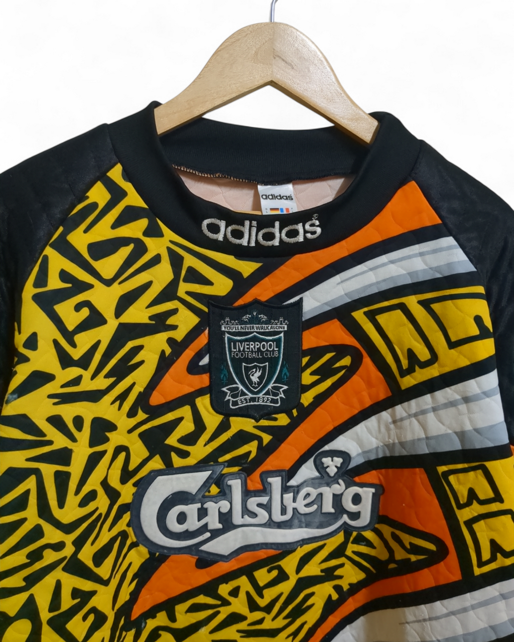 1995-96 Adidas Liverpool Goalkeeper L/S Shirt - (L)