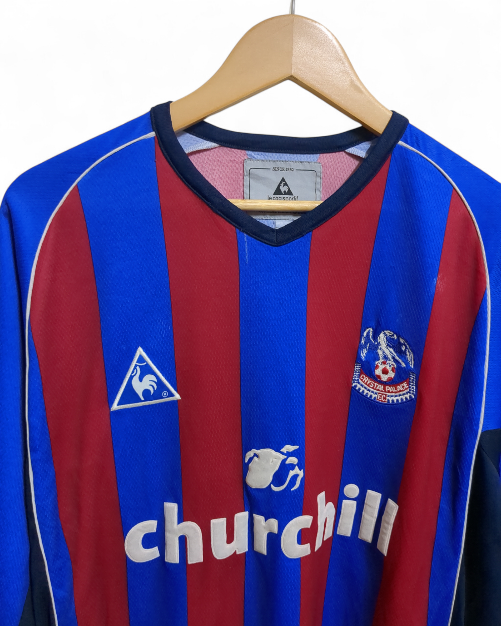 2002-03 Le Coq Sportif Crystal Palace Home L/S Shirt - (XL)