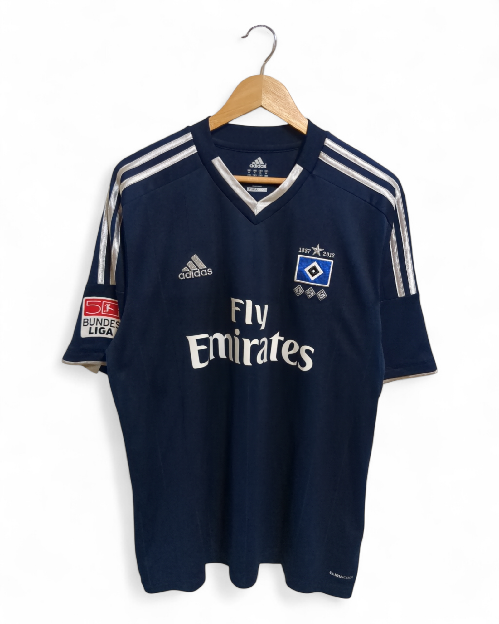2012-13 Adidas Hamburger Away Shirt #23 Van Der Vaart - (XL)