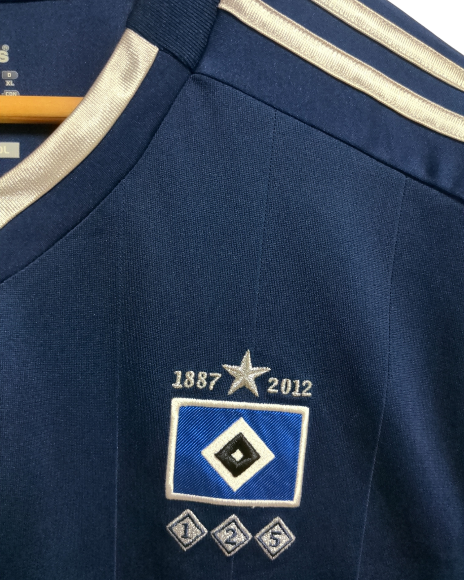 2012-13 Adidas Hamburger Away Shirt #23 Van Der Vaart - (XL)