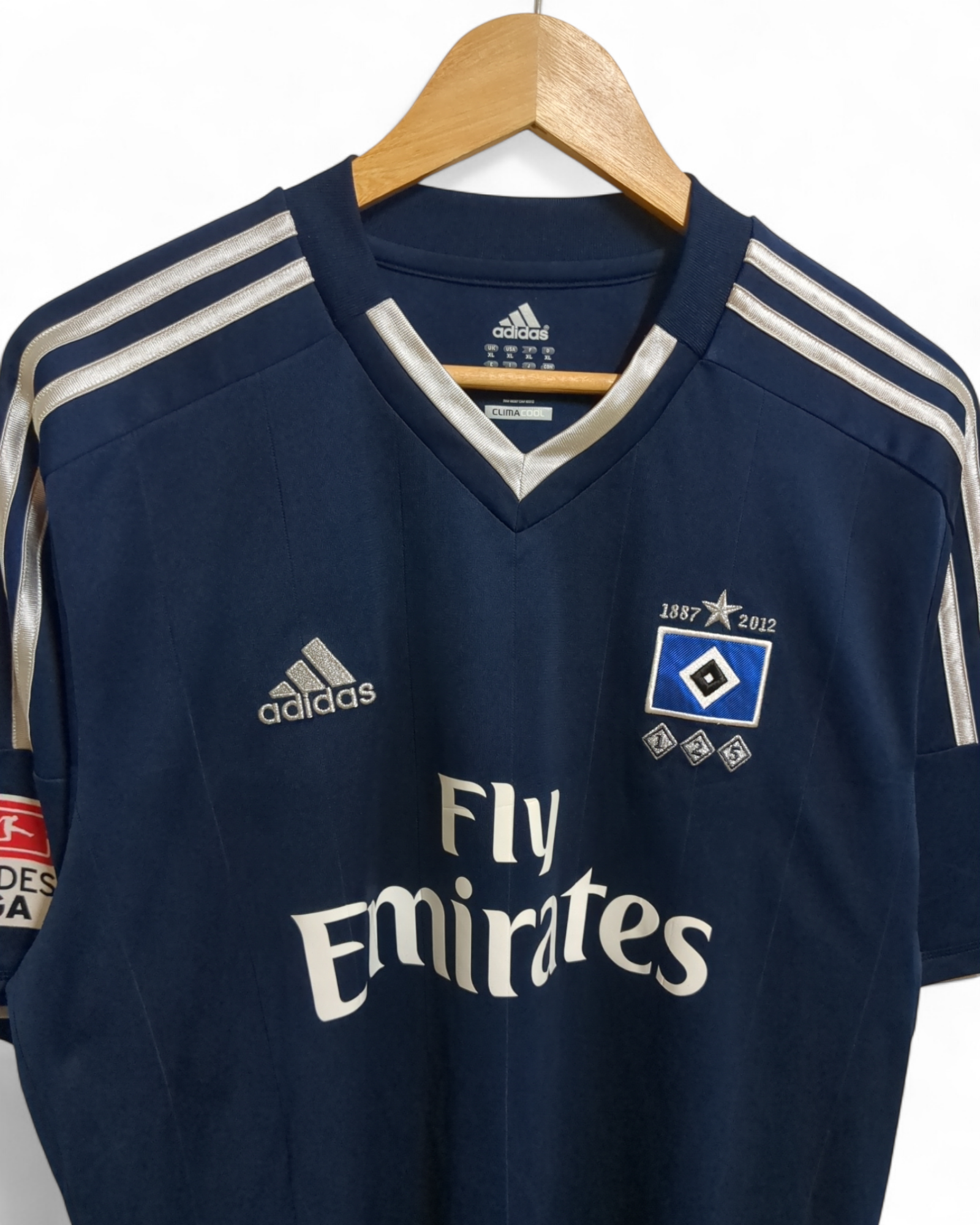 2012-13 Adidas Hamburger Away Shirt #23 Van Der Vaart - (XL)
