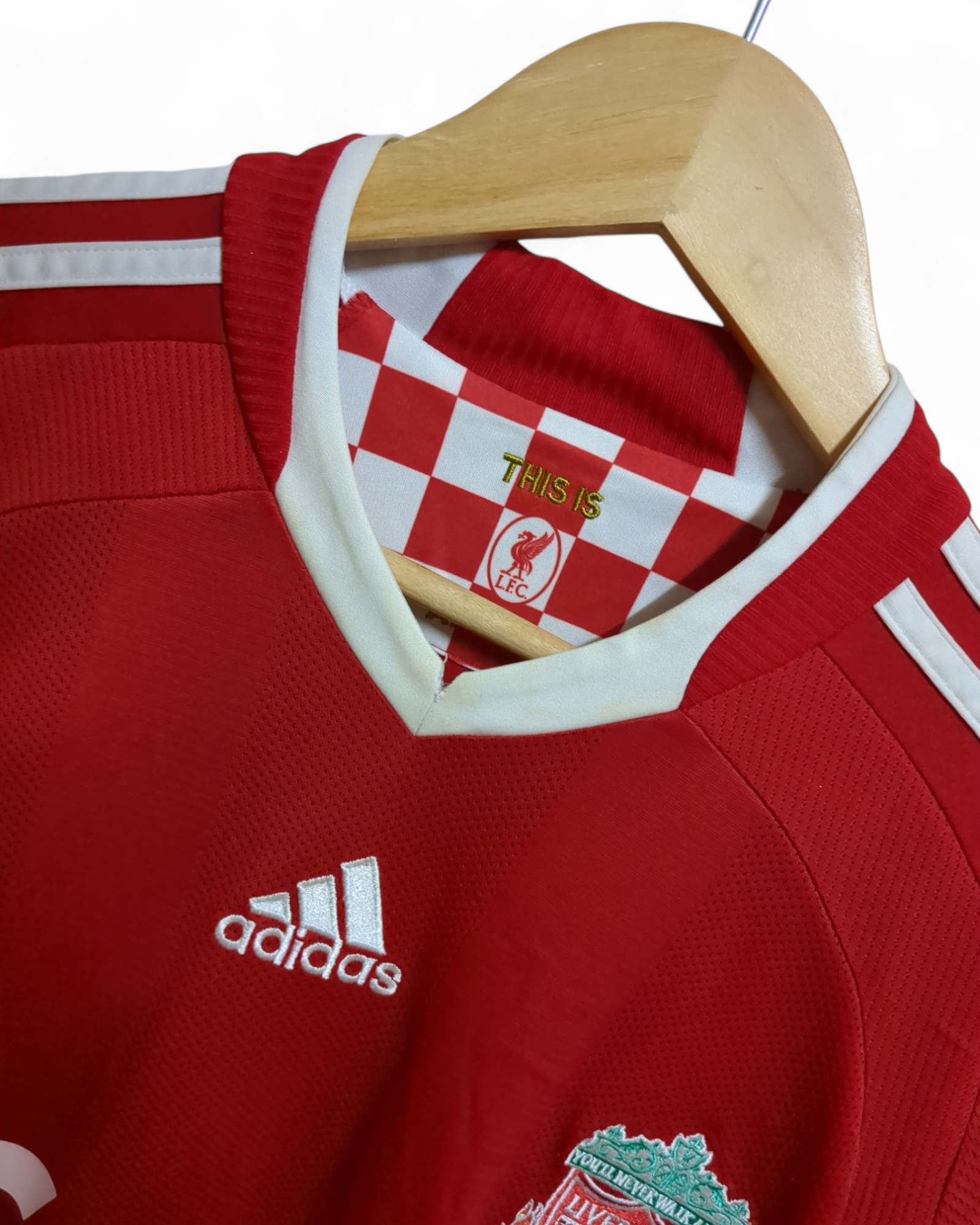 2008-10 Adidas Liverpool Home Shirt #19 Babel - (S)