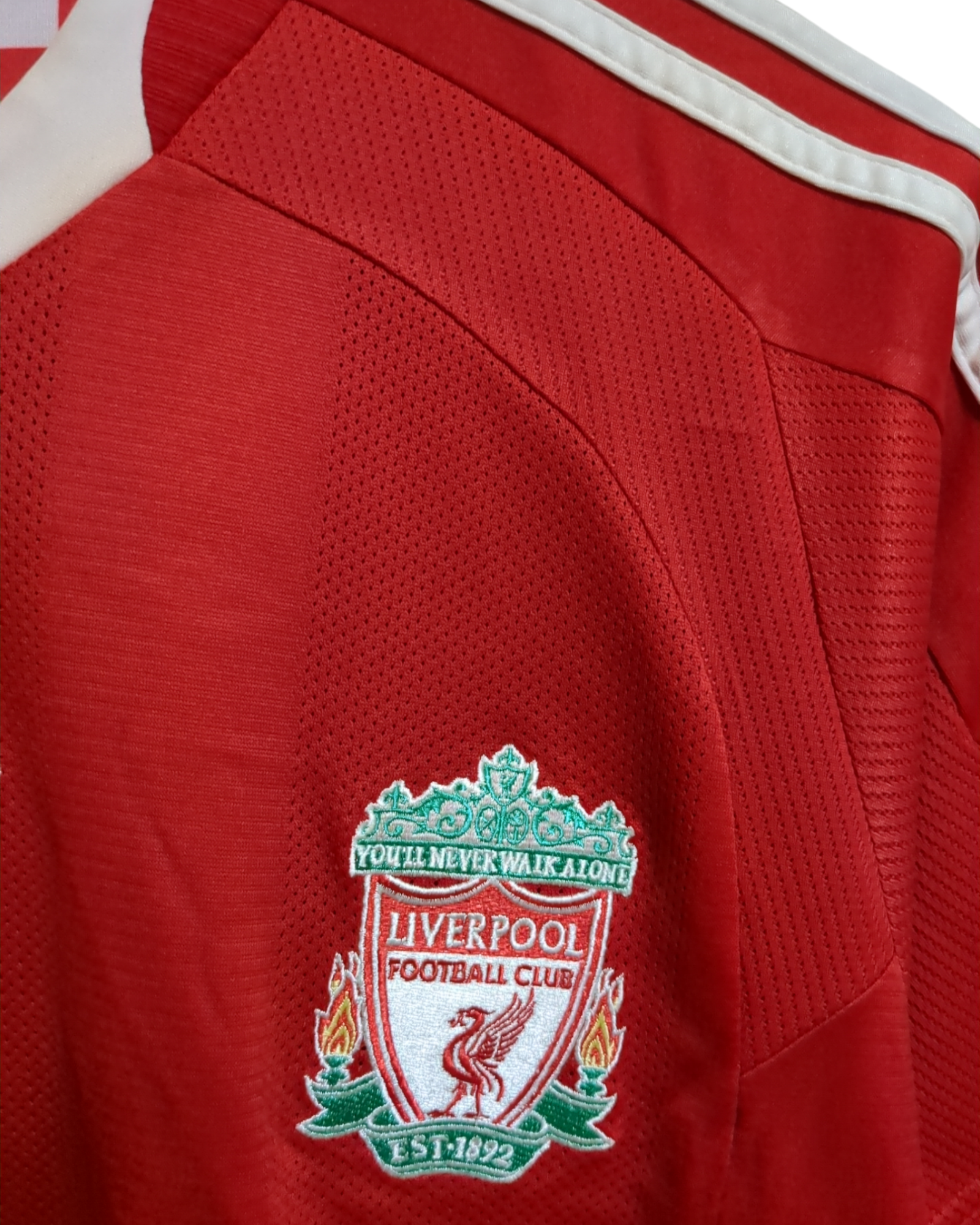 2008-10 Adidas Liverpool Home Shirt #19 Babel - (S)