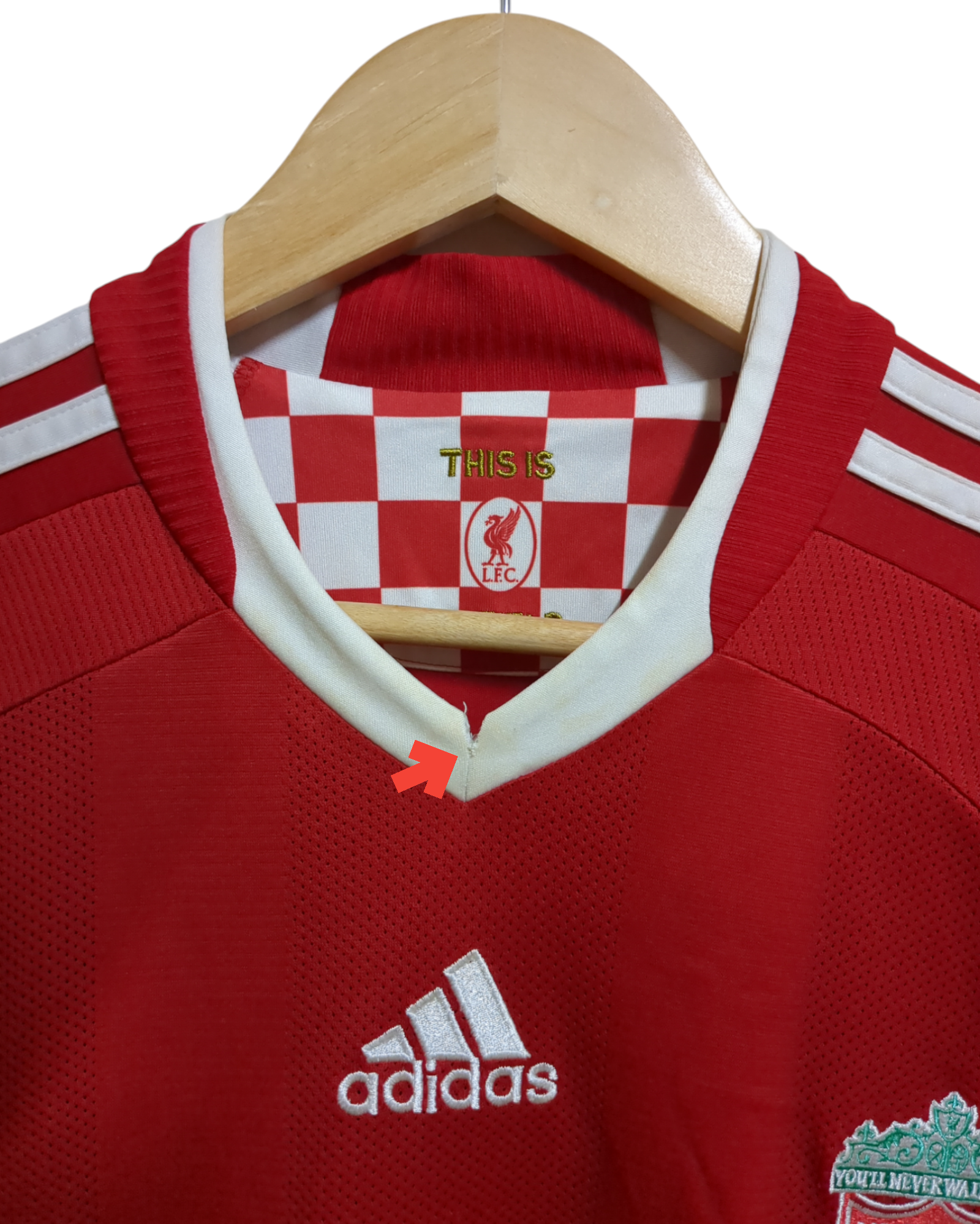 2008-10 Adidas Liverpool Home Shirt #19 Babel - (S)