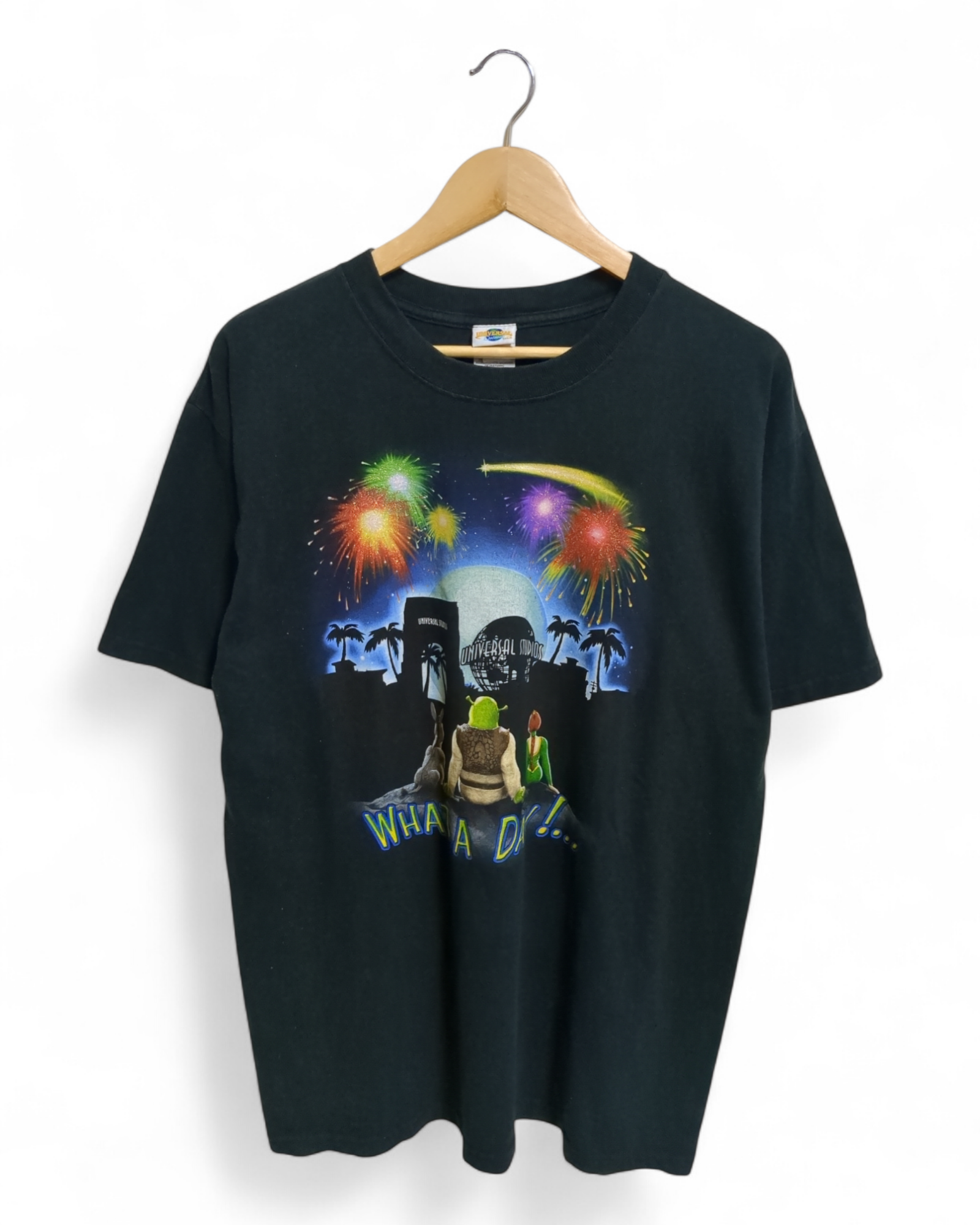 Universal Studios 00s Shrek 4D Tee - (L)