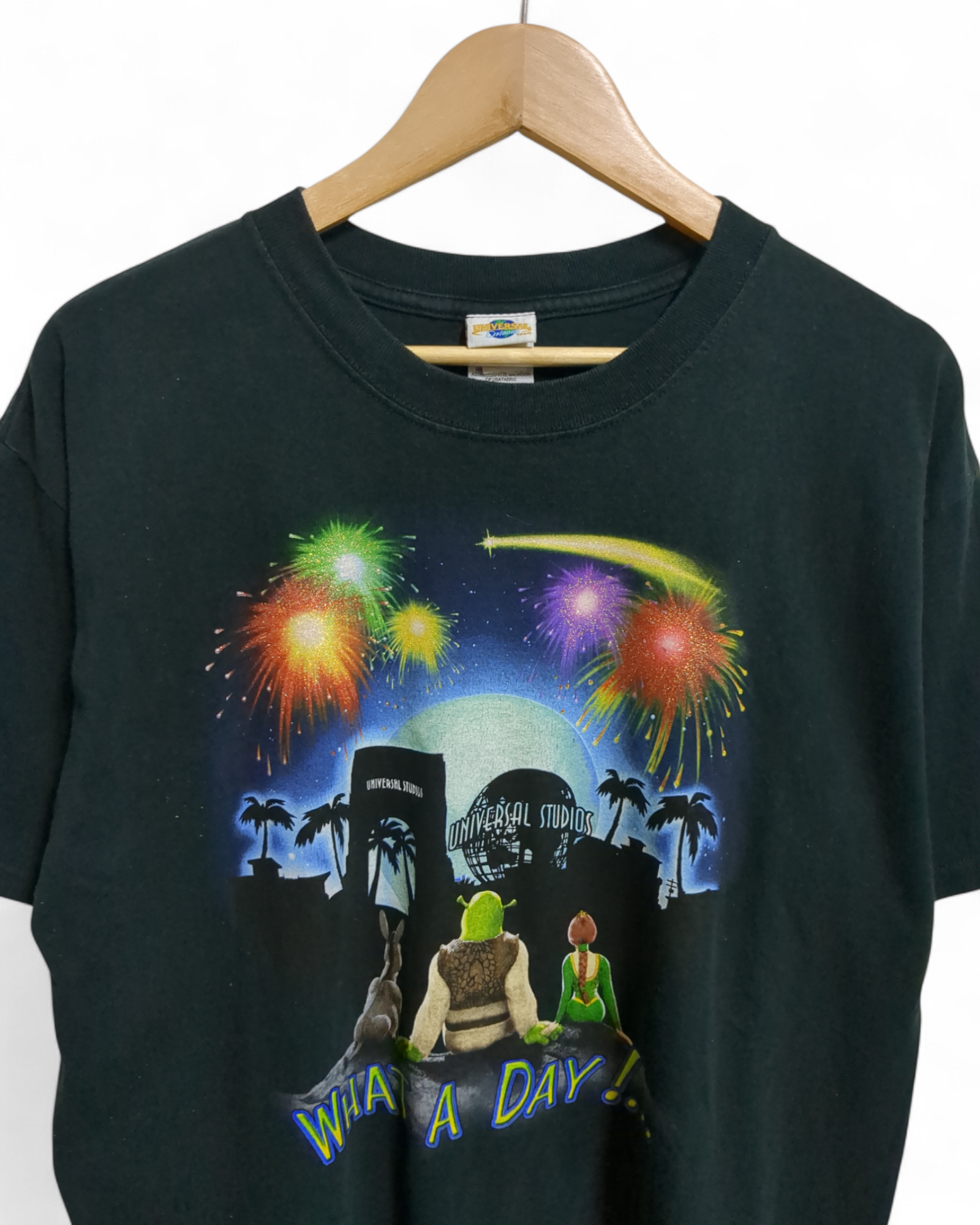 Universal Studios 00s Shrek 4D Tee - (L)