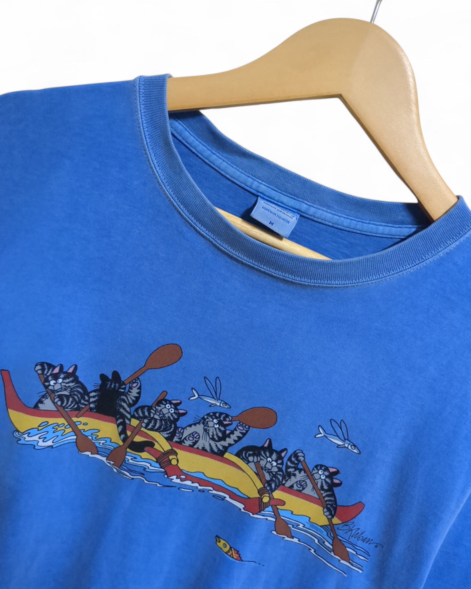 Crazy Shirt 90s B.Kilban Catt Rowing Tee - (M)