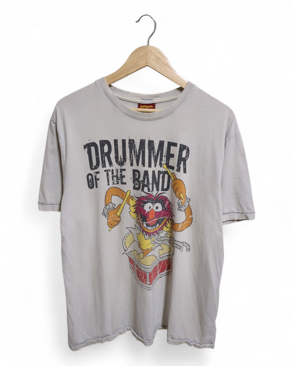 The Muppets 90s Drummer of the Band Single Stitch Tee - (L)
