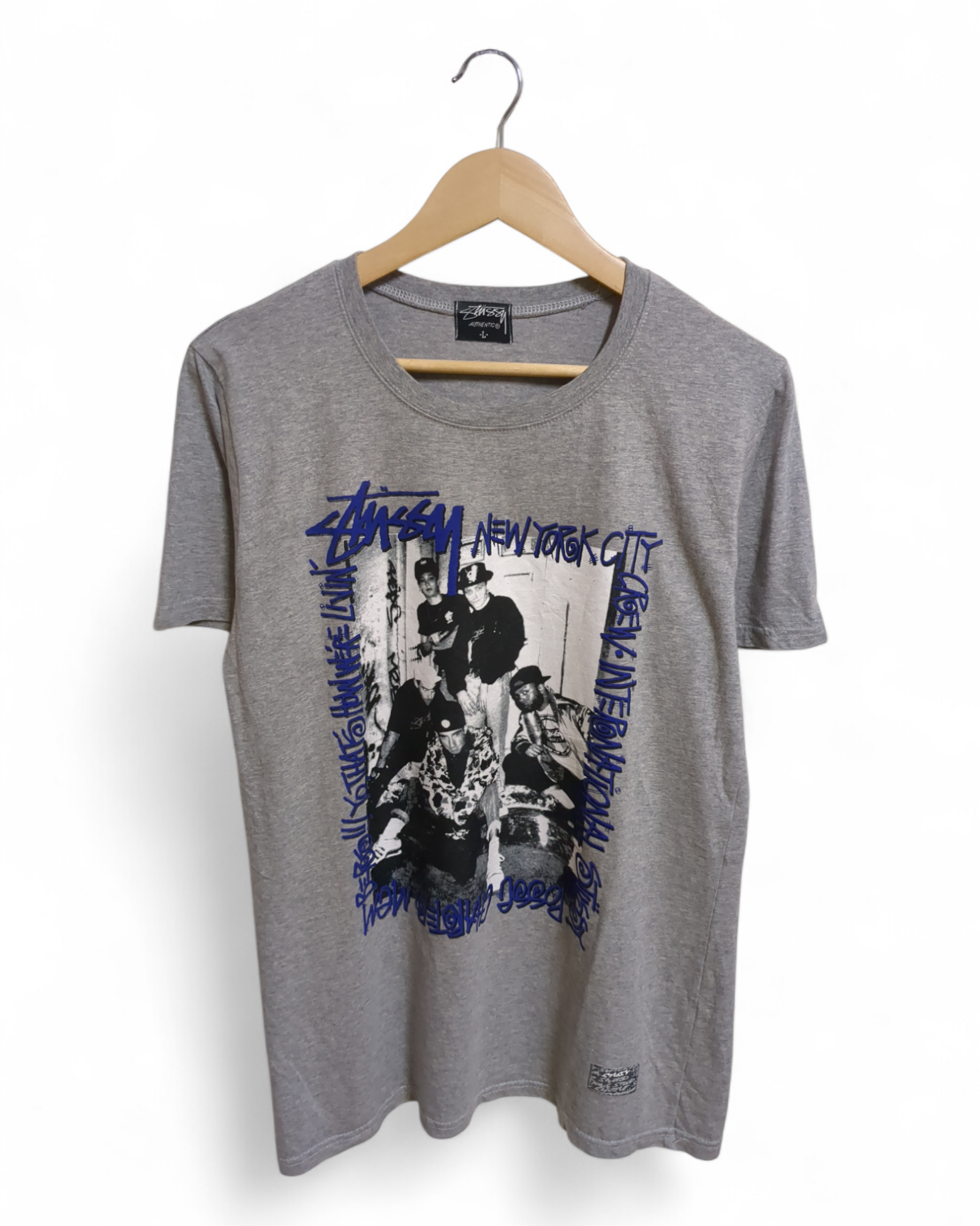 Stussy 00s NY City International Crew Tee - (M) – The Cold Stussy 00s NY City International Crew Tee - (M) – The Cold