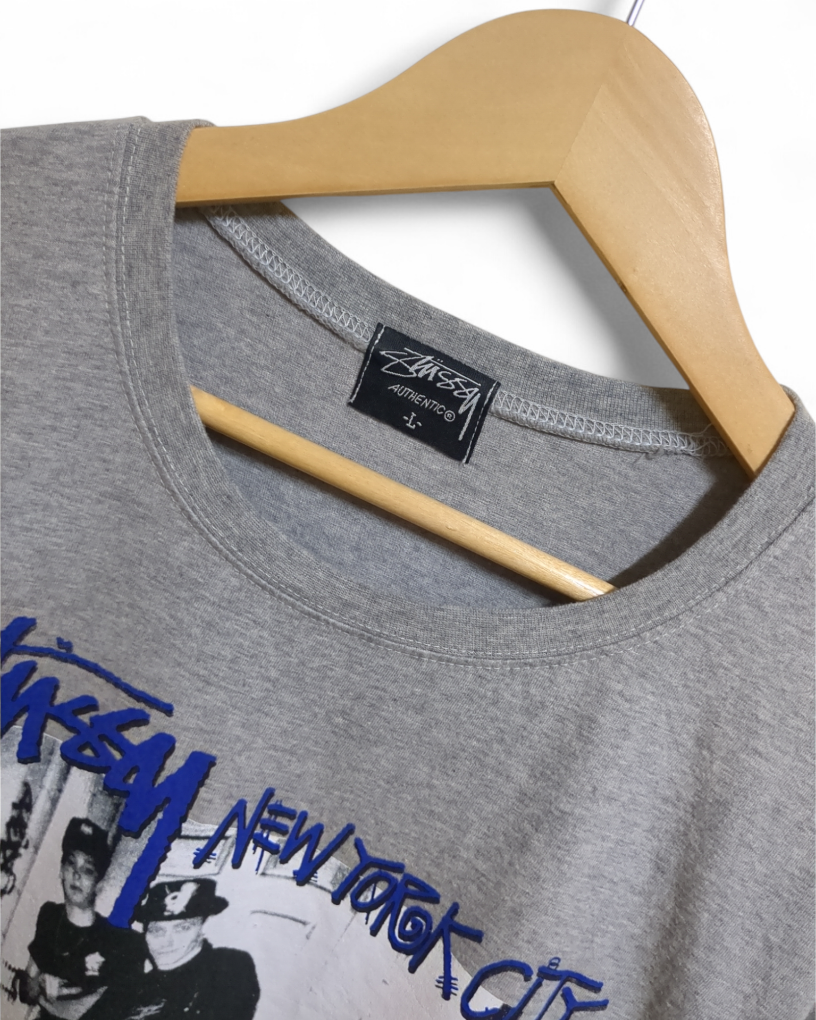 Stussy 00s NY City International Crew Tee - (M) – The Cold Stussy 00s NY City International Crew Tee - (M) – The Cold