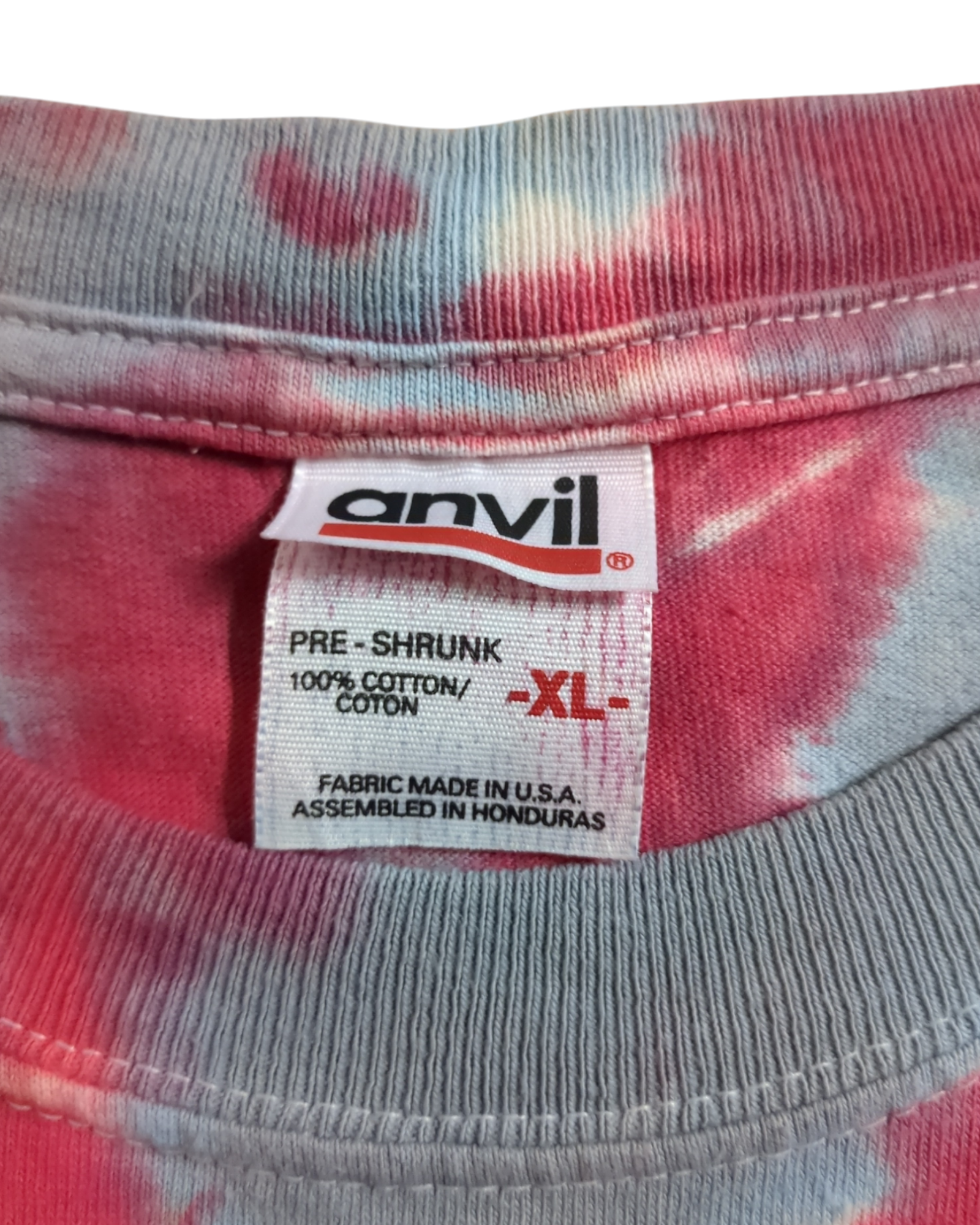Anvil 00s Mountain Dew Code Red Tie-Dye Tee - (L)