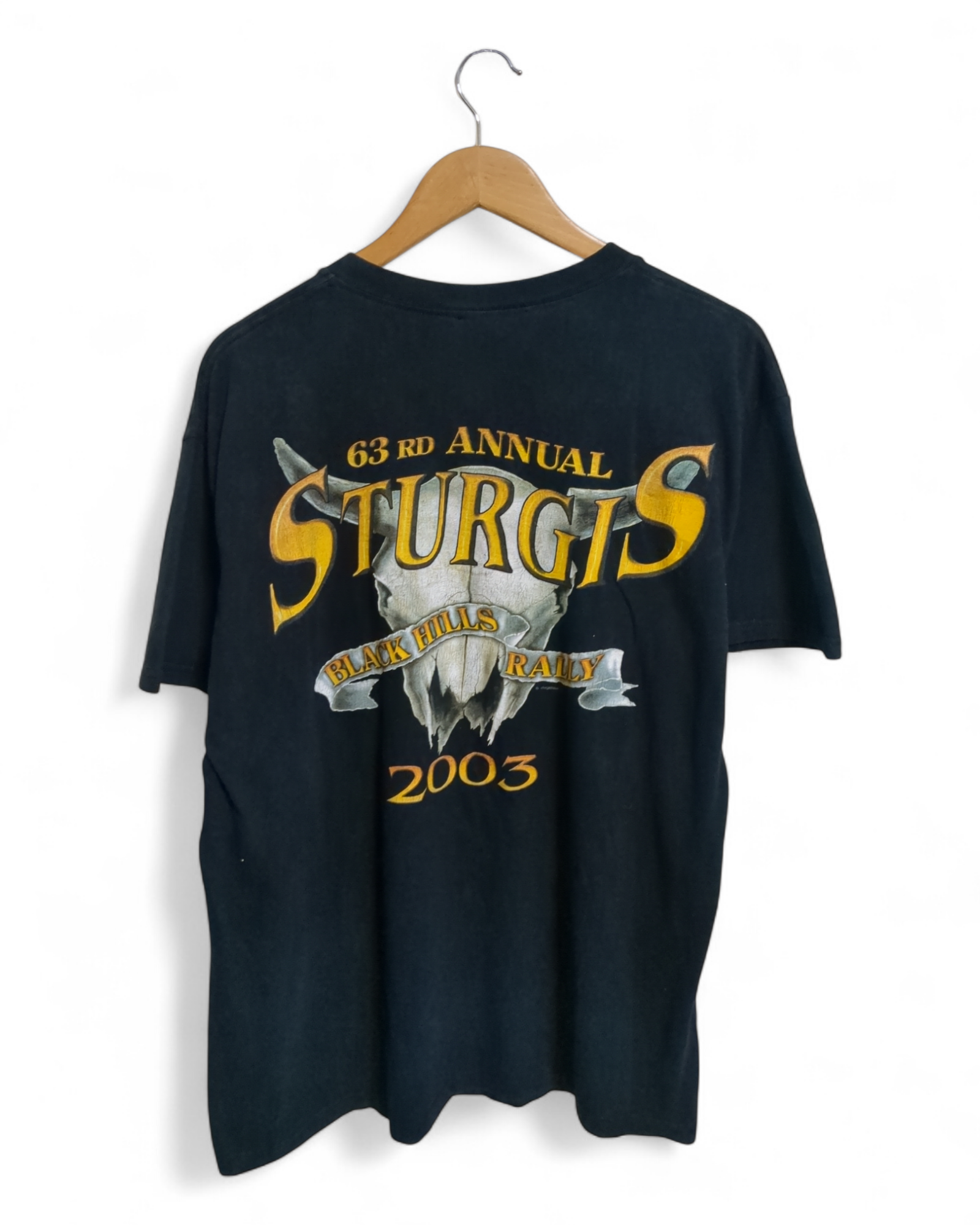 Sturgis Motorcycle 2003 Black Hills Rally Tee - (L)