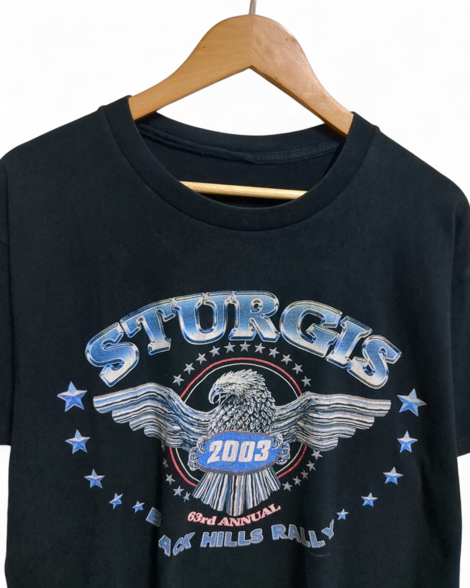Sturgis Motorcycle 2003 Black Hills Rally Tee - (L)
