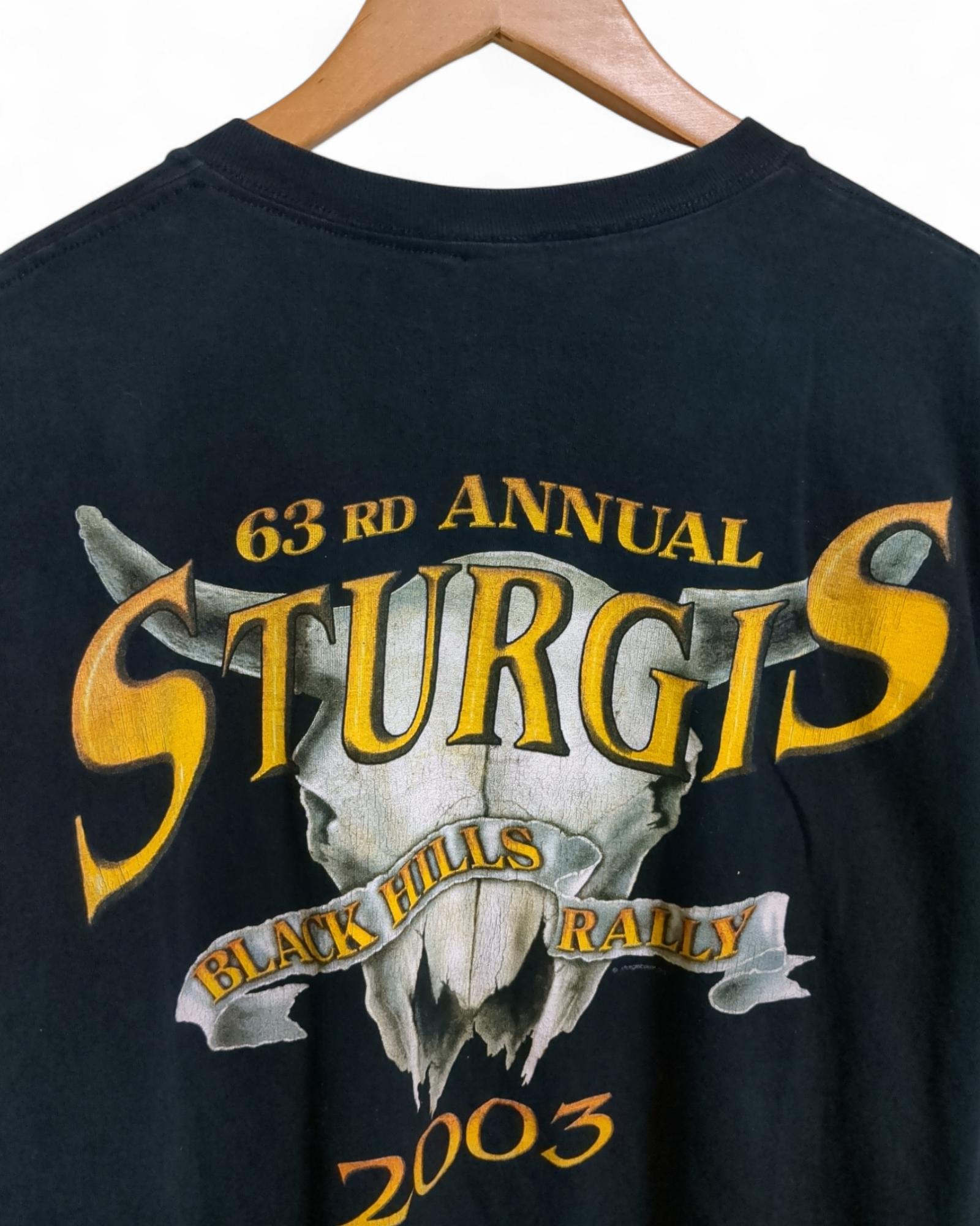 Sturgis Motorcycle 2003 Black Hills Rally Tee - (L)